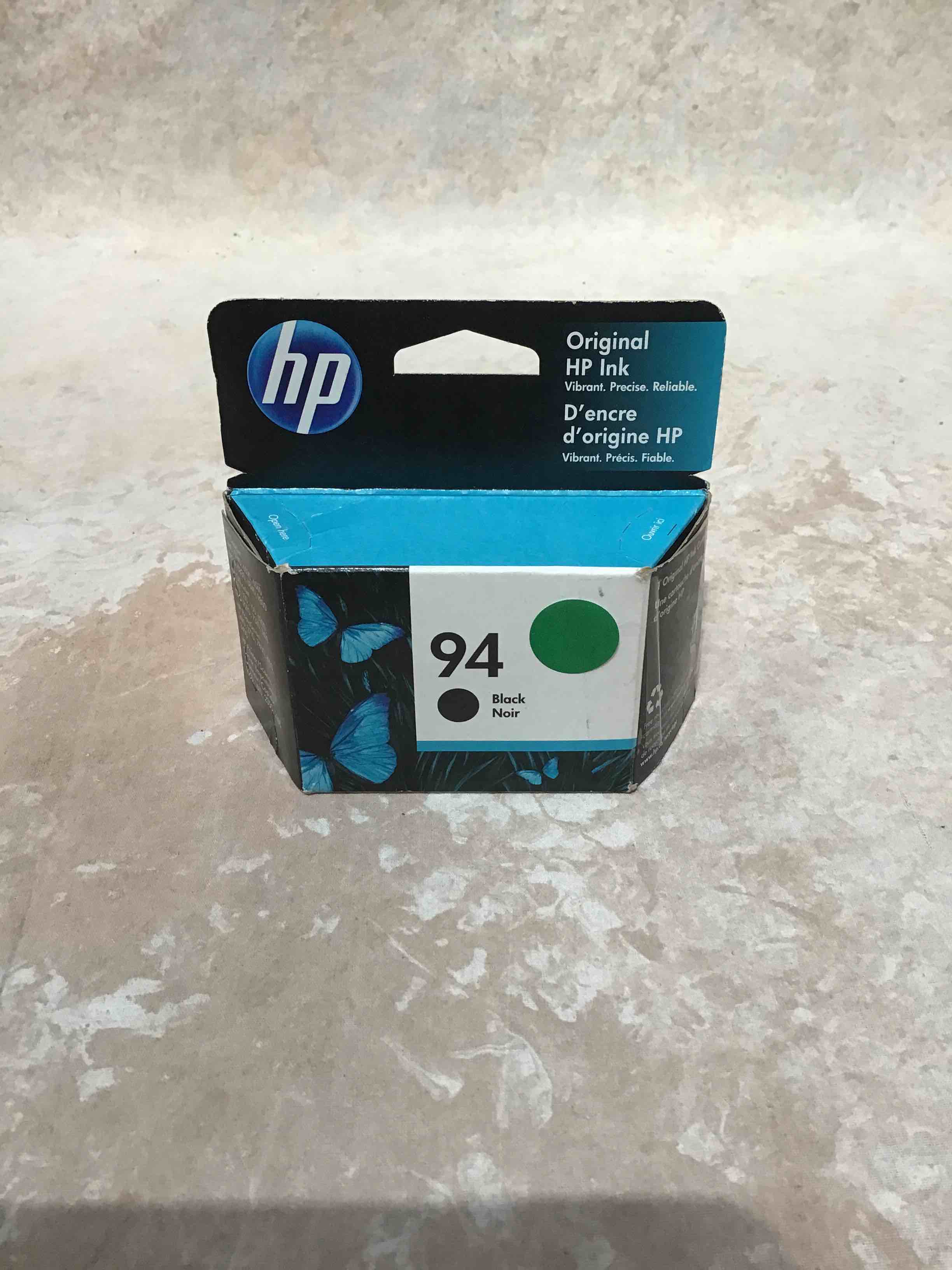 hp 94 black ink | works with deskjet 460, 5740, 6500, 6620, 6800, 9800; officejet h470, 100, 6200, 7