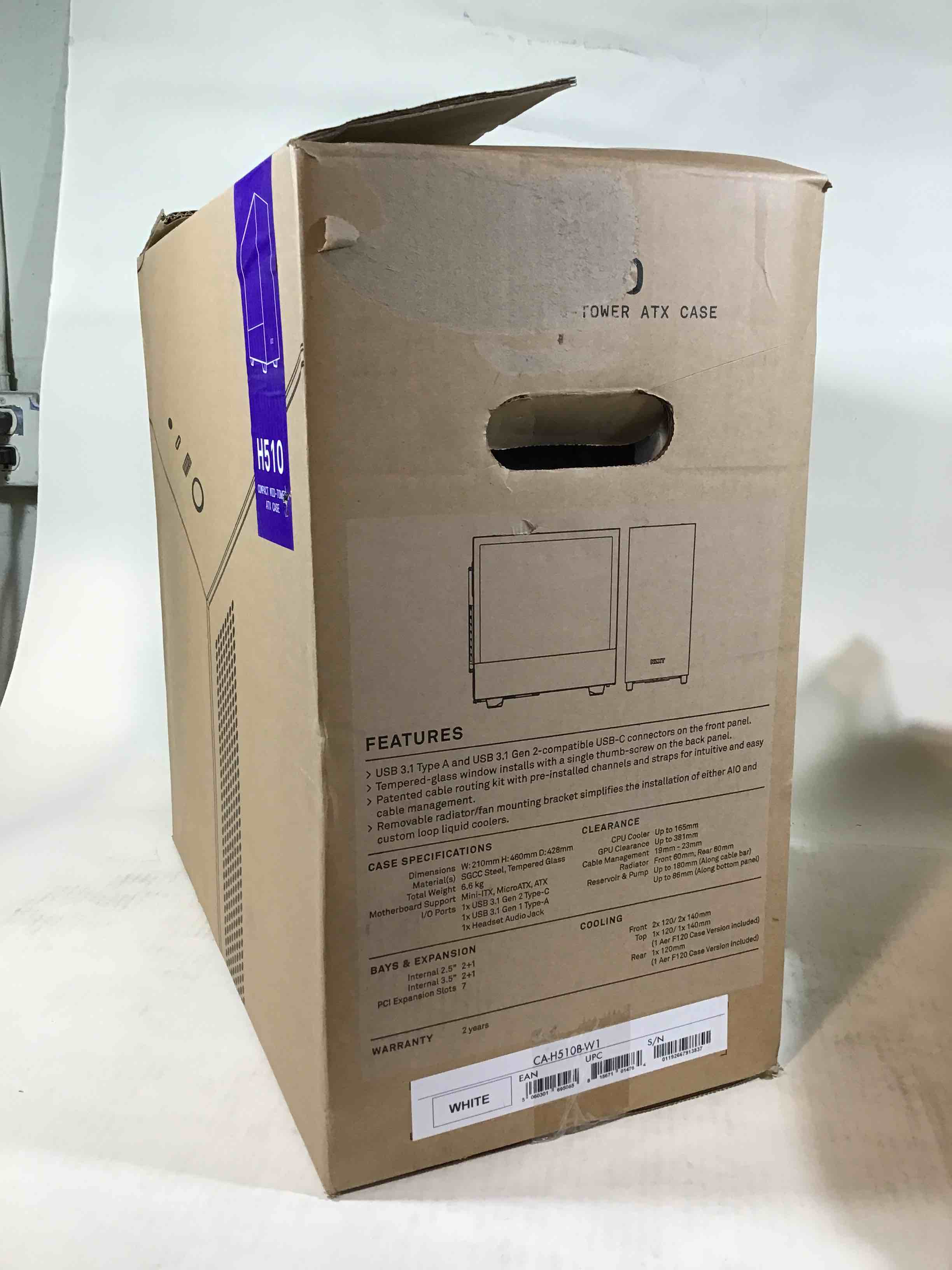 nzxt h510 compact mid-tower atx case