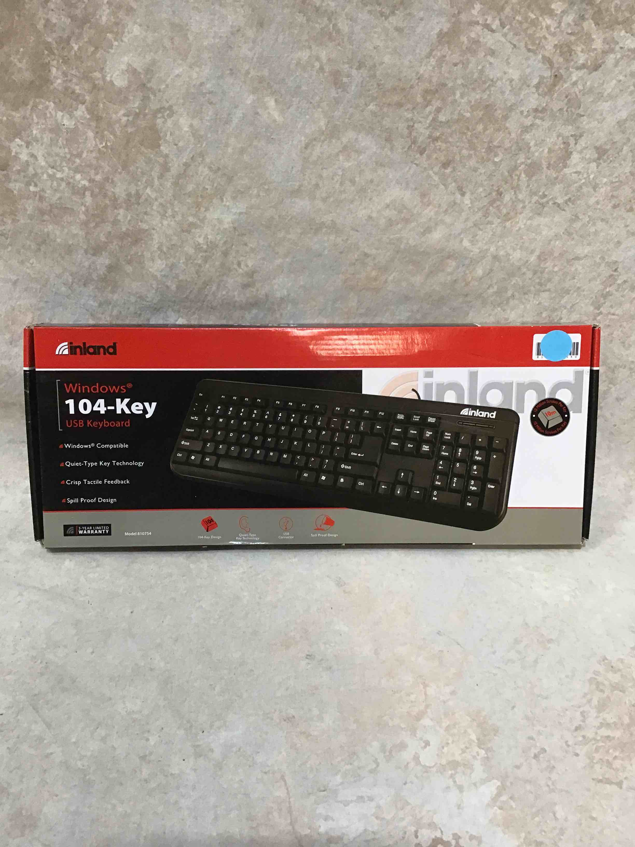 Inland Windows 104-Key USB Keyboard 