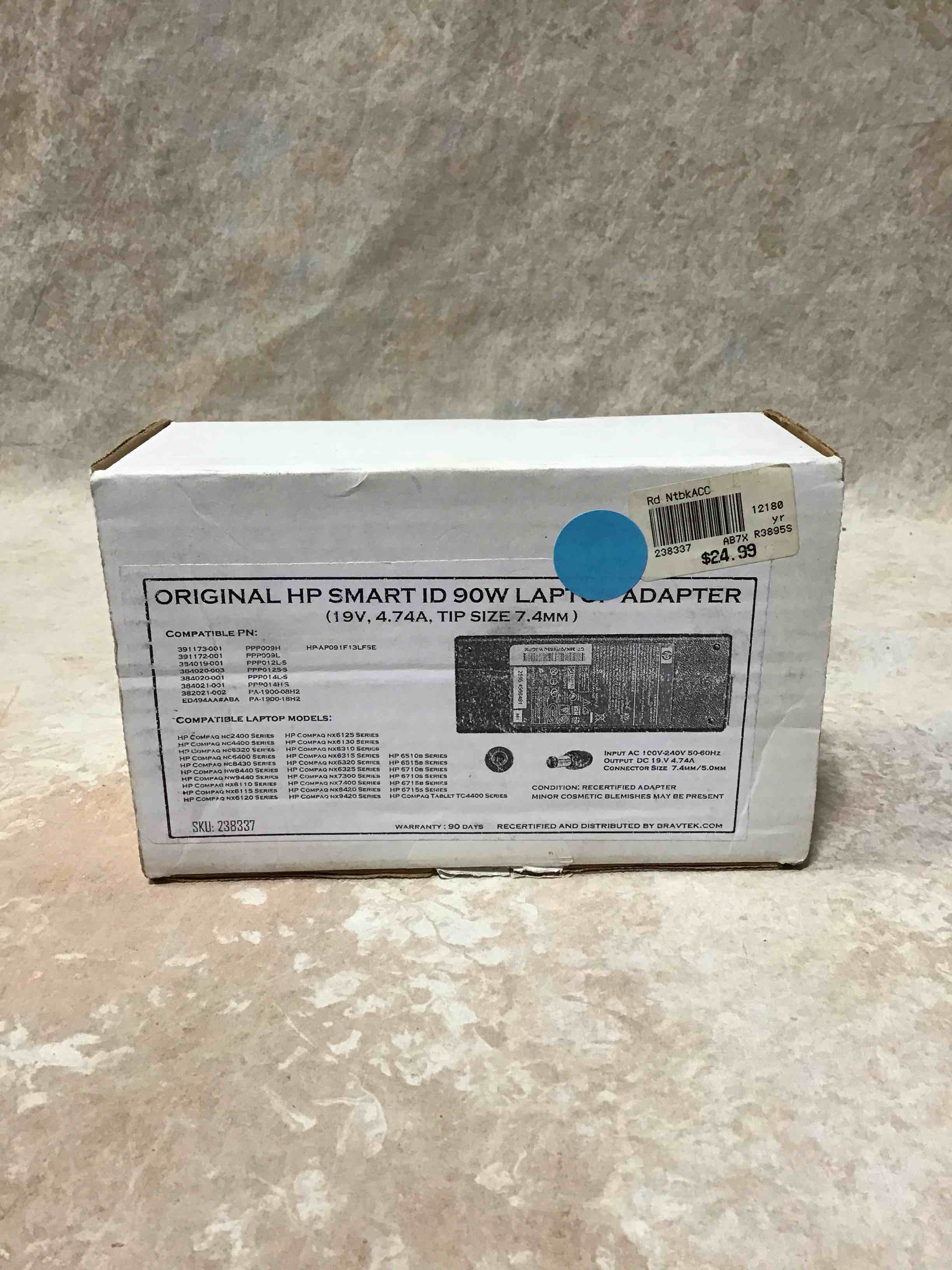 Original HP Smart ID 90W Laptop Adapter 