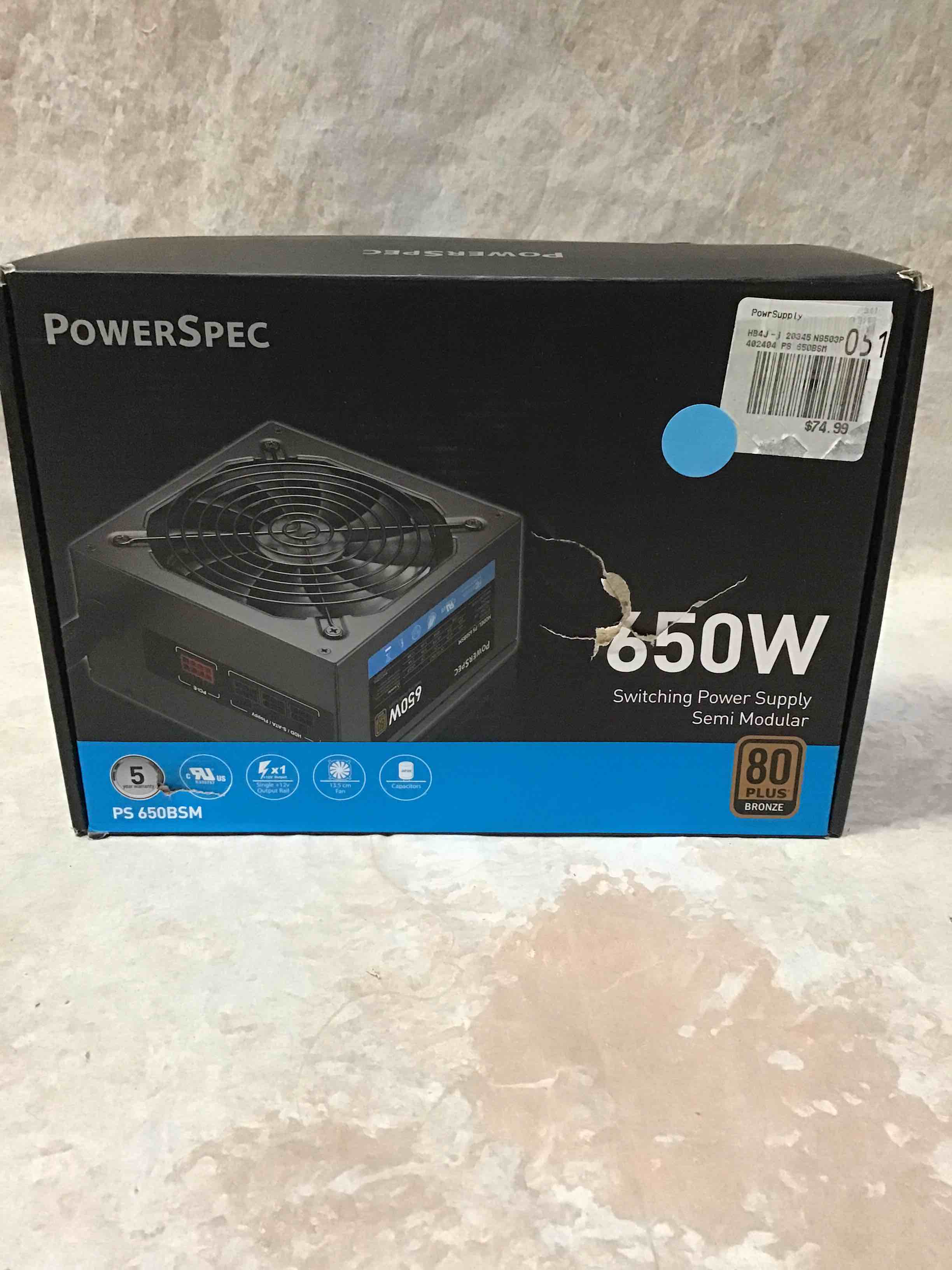 PowerSpec 650w PSU 