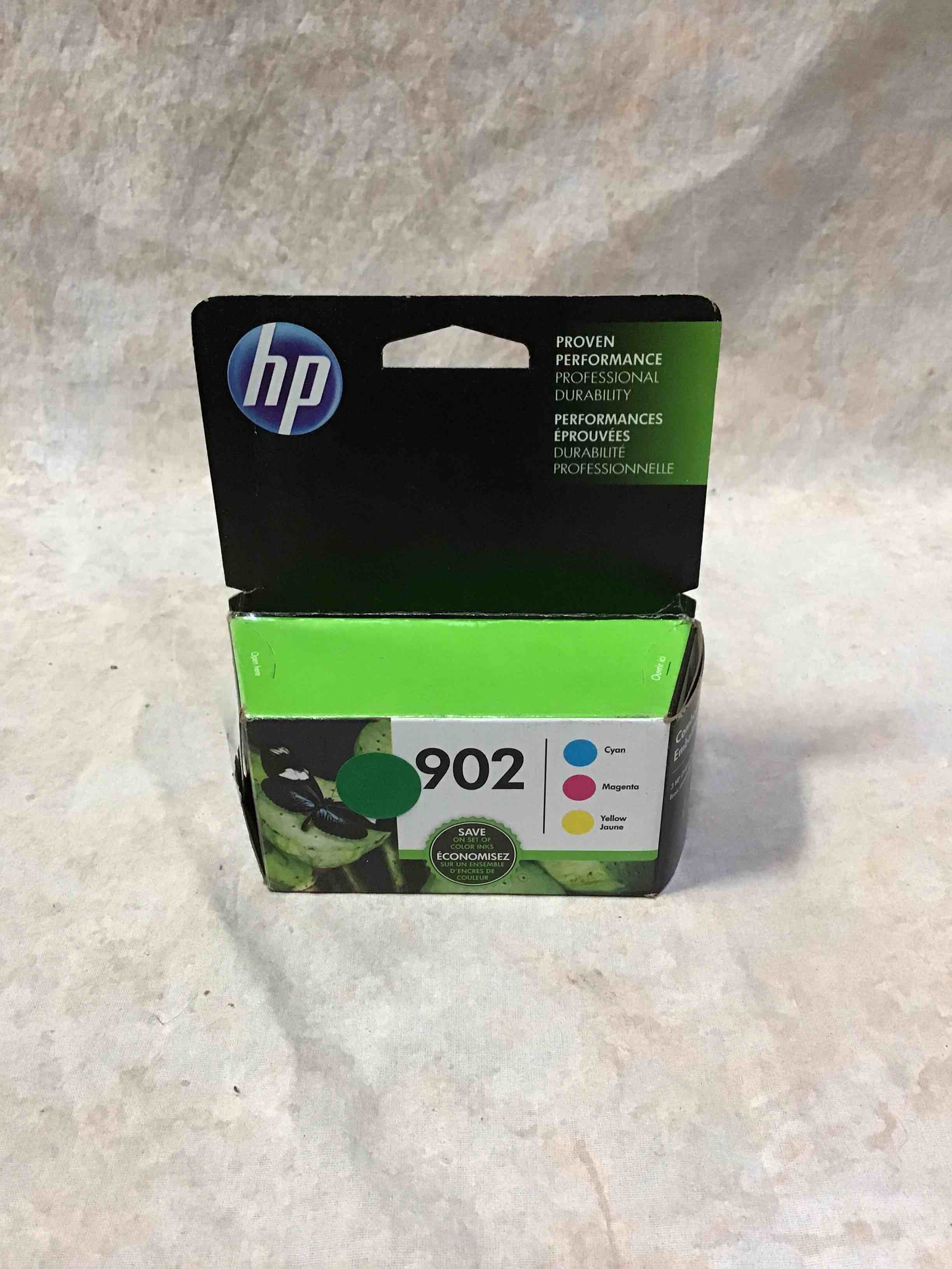hp 902 cyan, magenta, yellow ink cartridges for hp printers | works with printer series: officejet 6950, 6960; officejet pro 6960, 6970 | eligible for instant ink | t0a38an