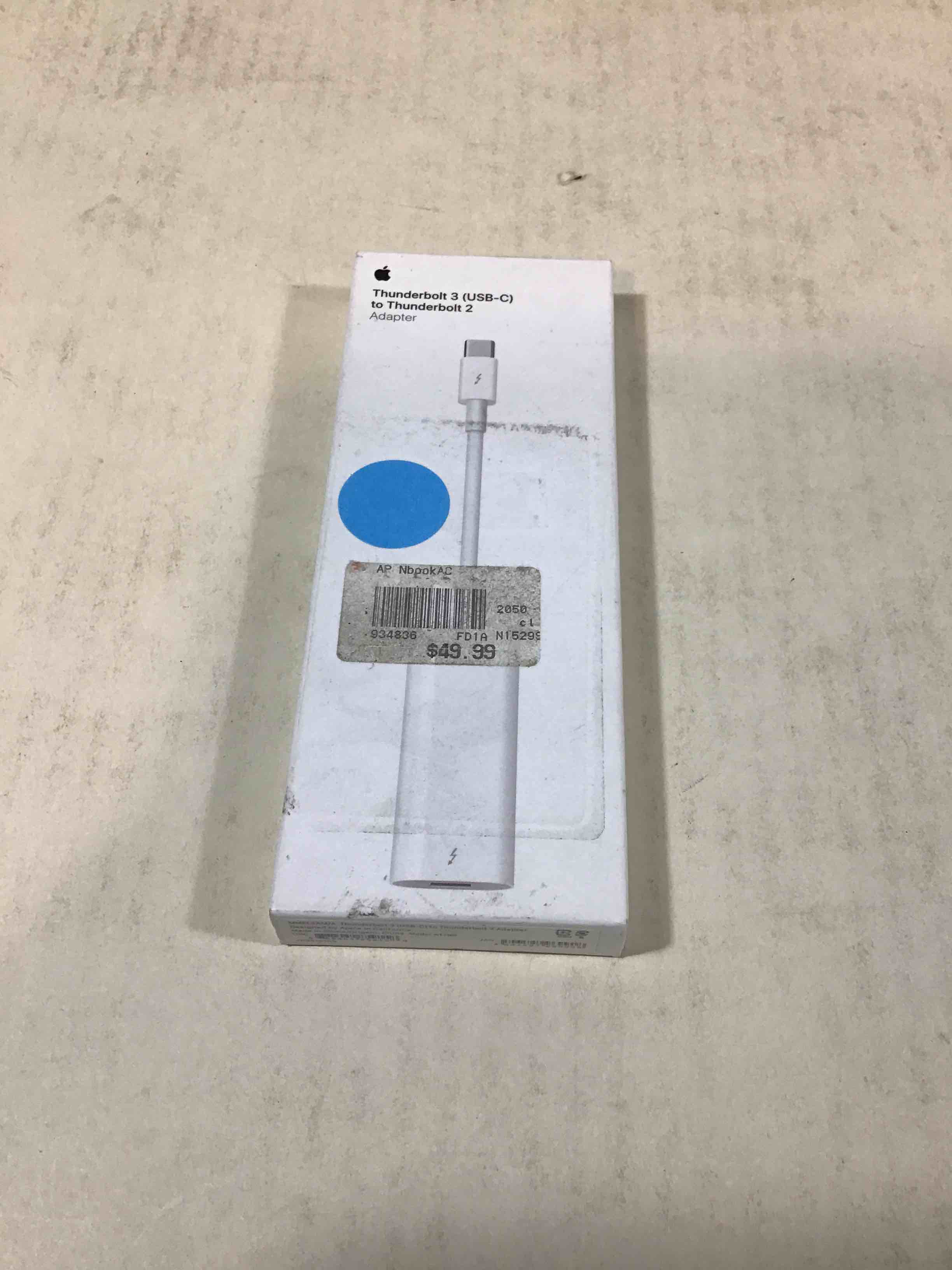 Apple Thunderbolt 3 (USB-C) to Thunderbolt 2 Adapter