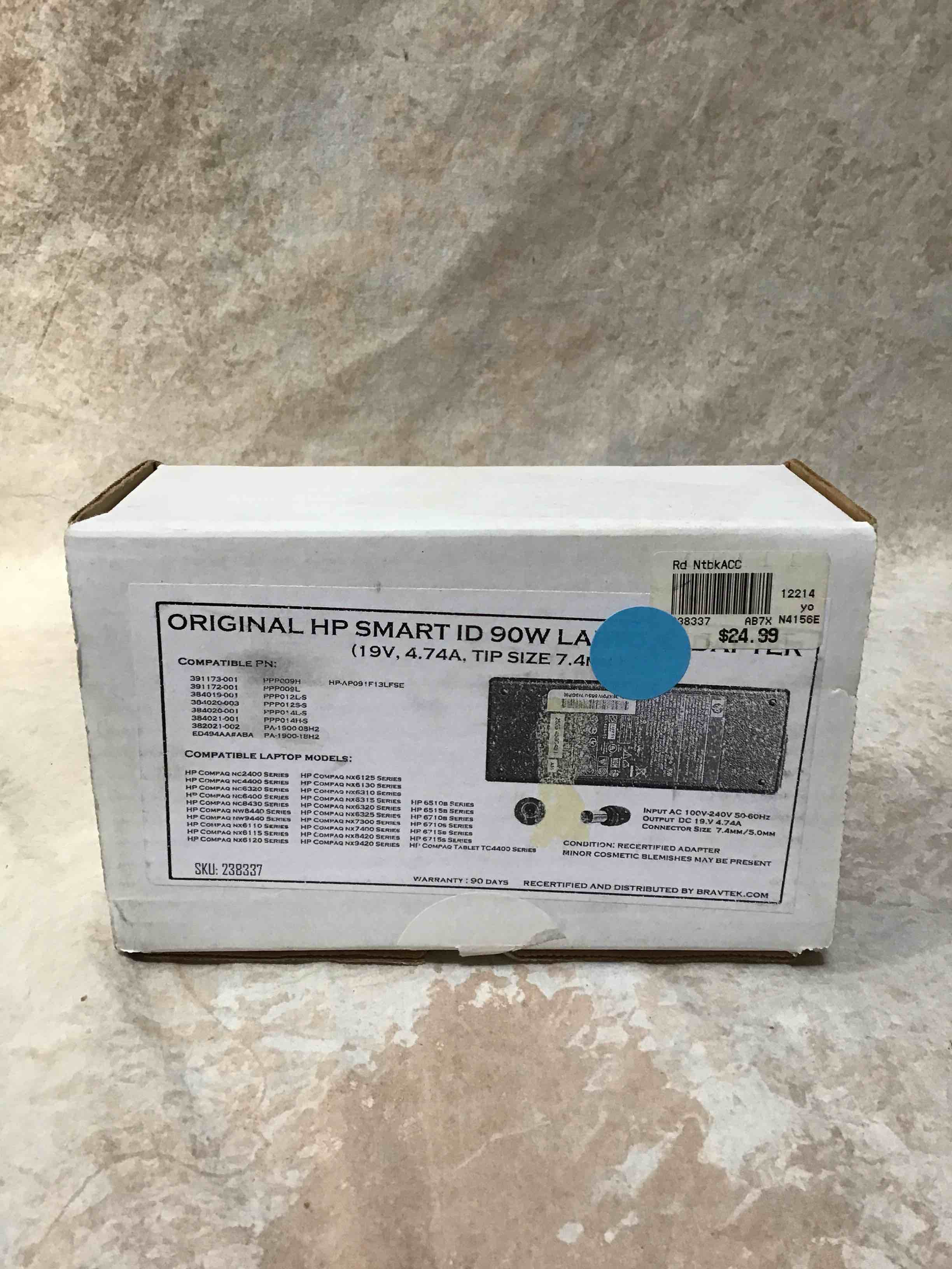 Original HP Smart ID 90W Laptop Adapter