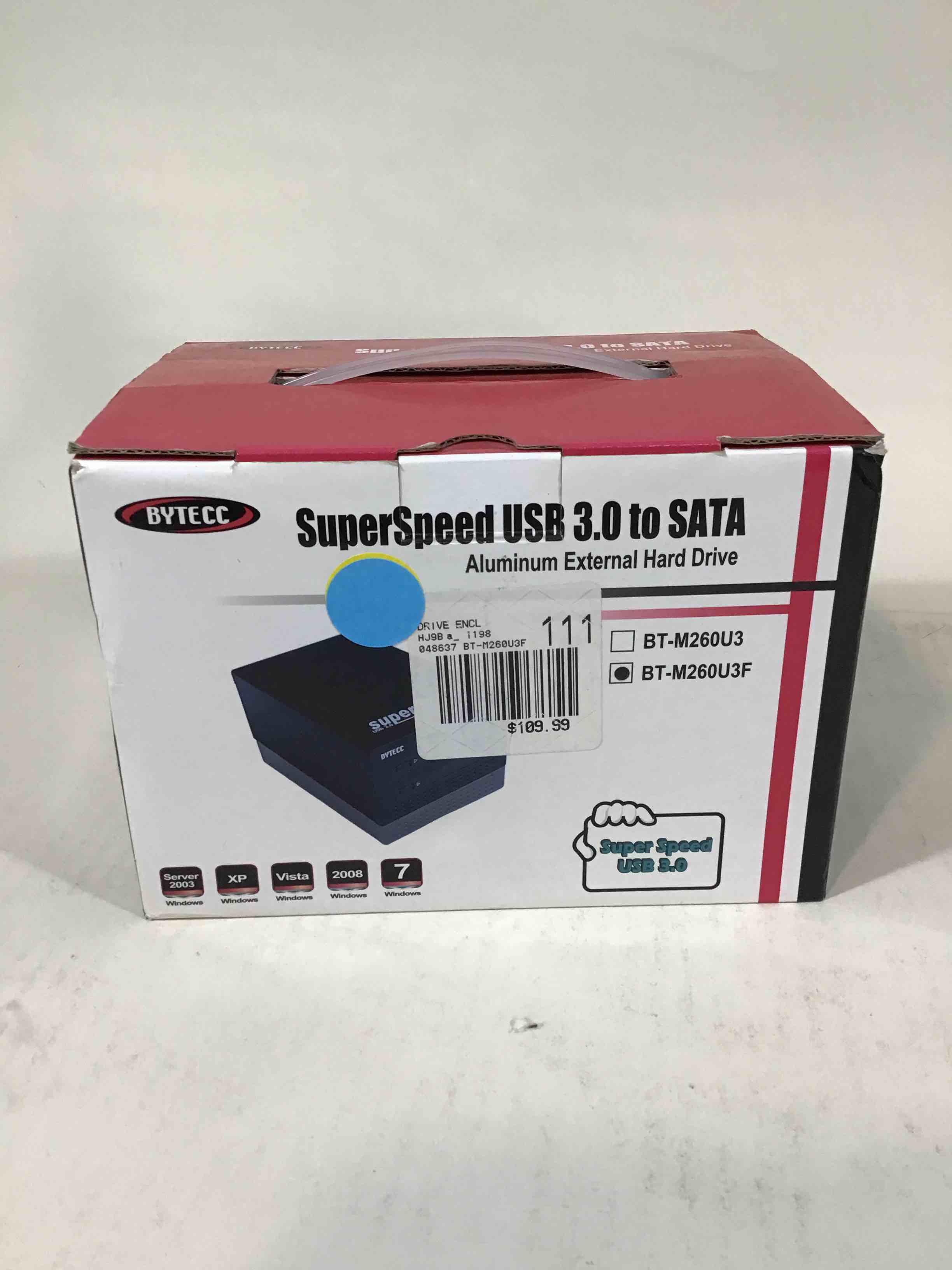 Bytecc SuperSpeed USB 3.0 to SATA Aluminum External Hard Drive