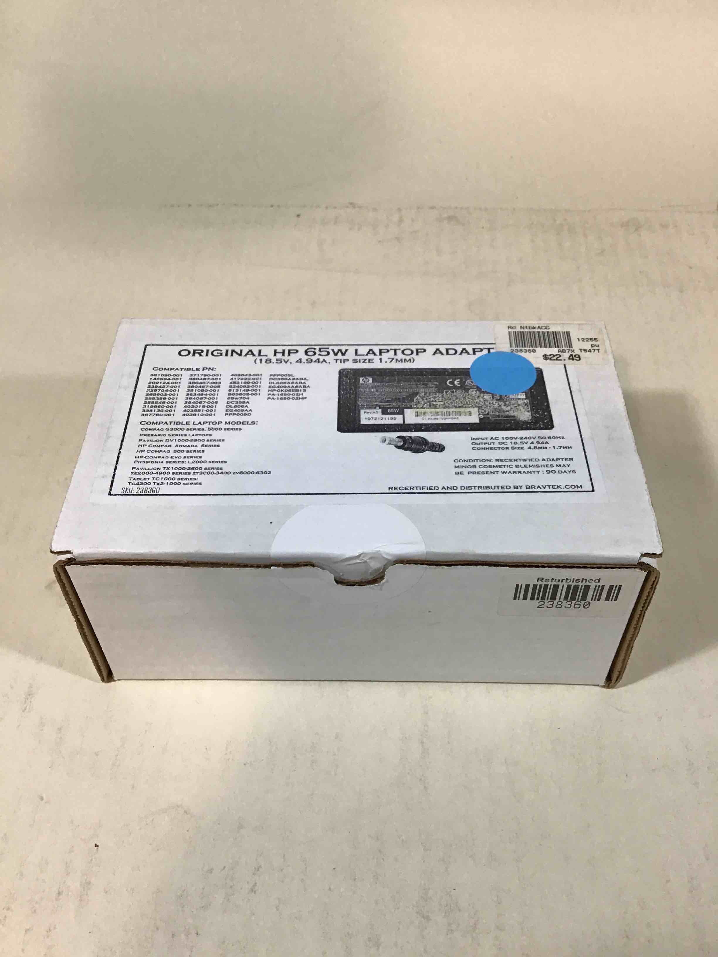 Original HP 65w Laptop Adapter