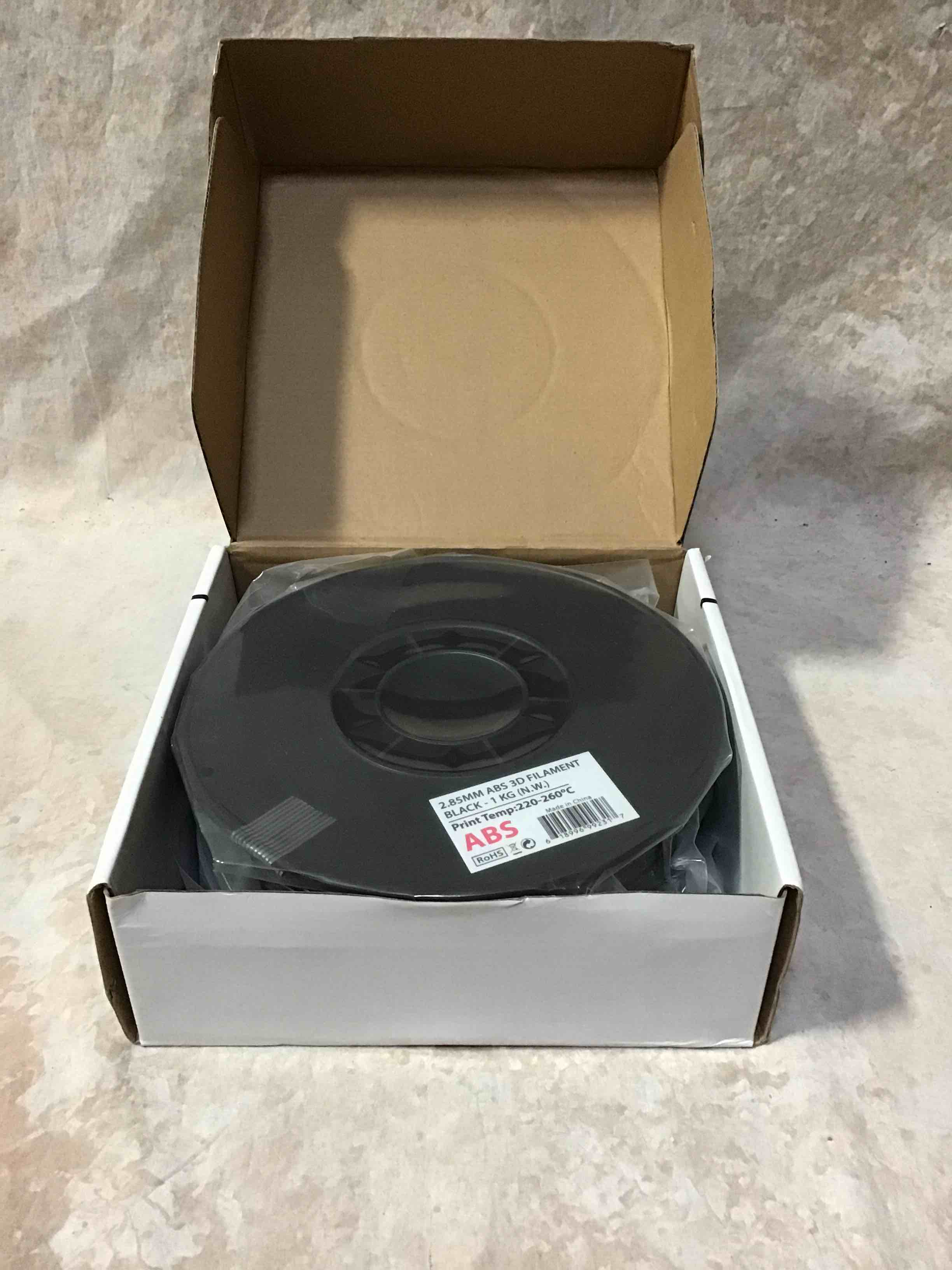 inland 3D Printing Filament 2.85mm ABS Black