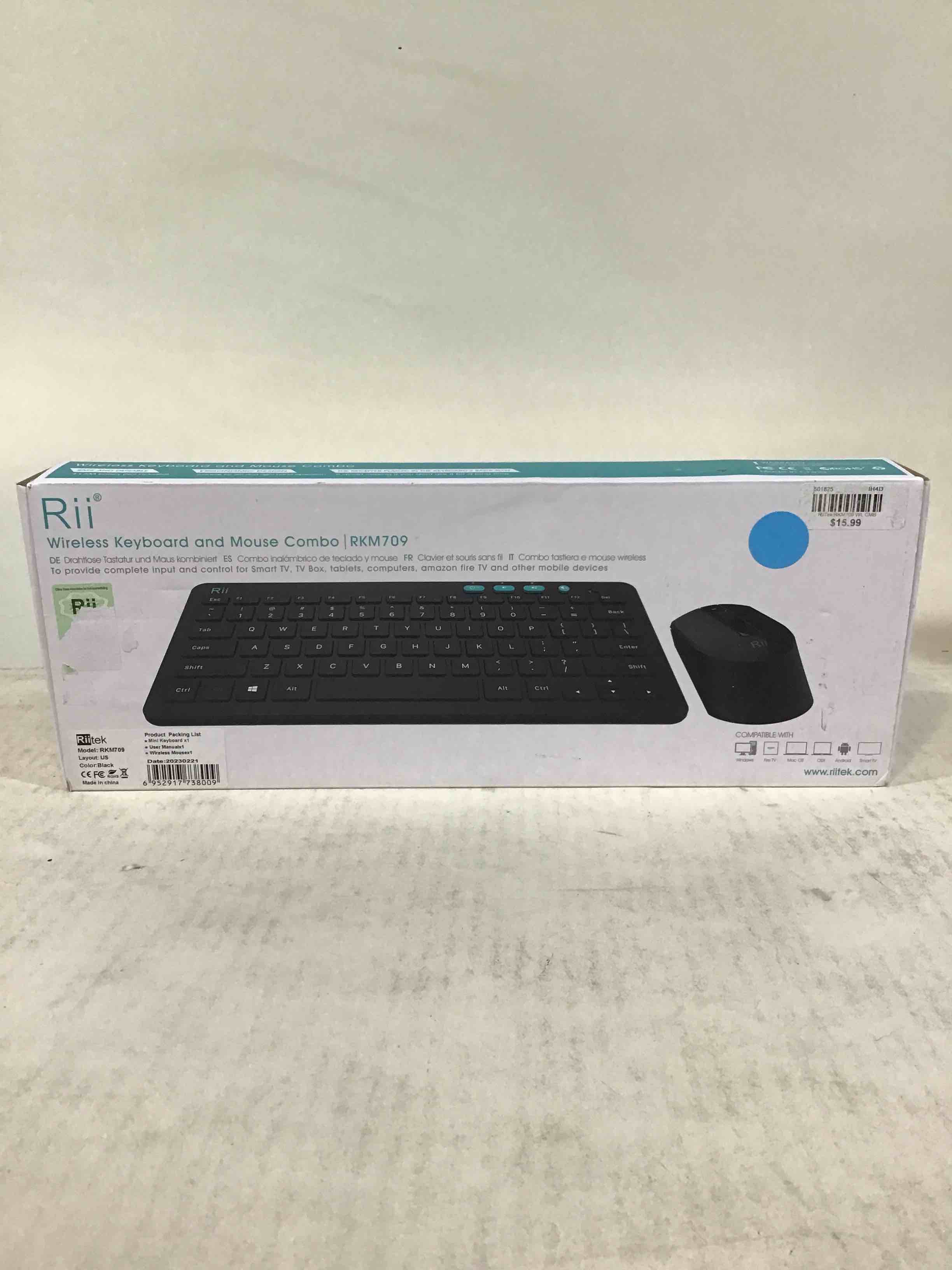Rii Wireless Keyboard and Mouse Combo RKM709