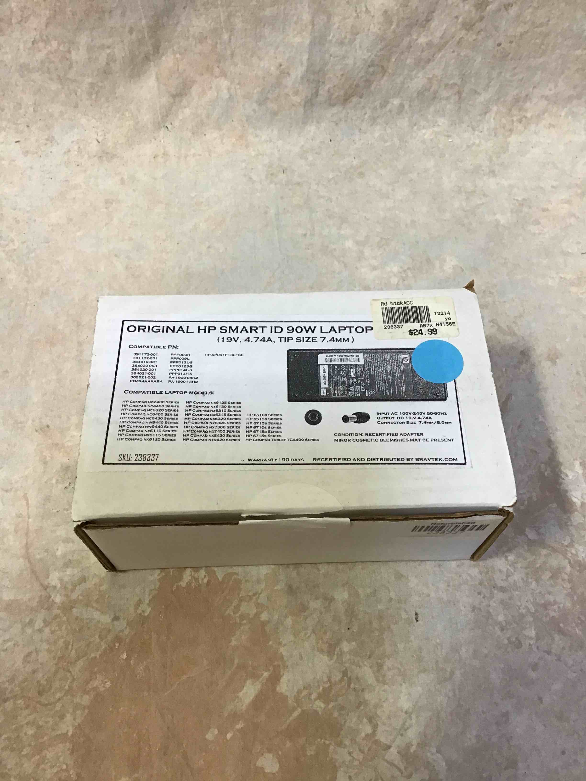 Original HP Smart ID 90W Laptop Adapter