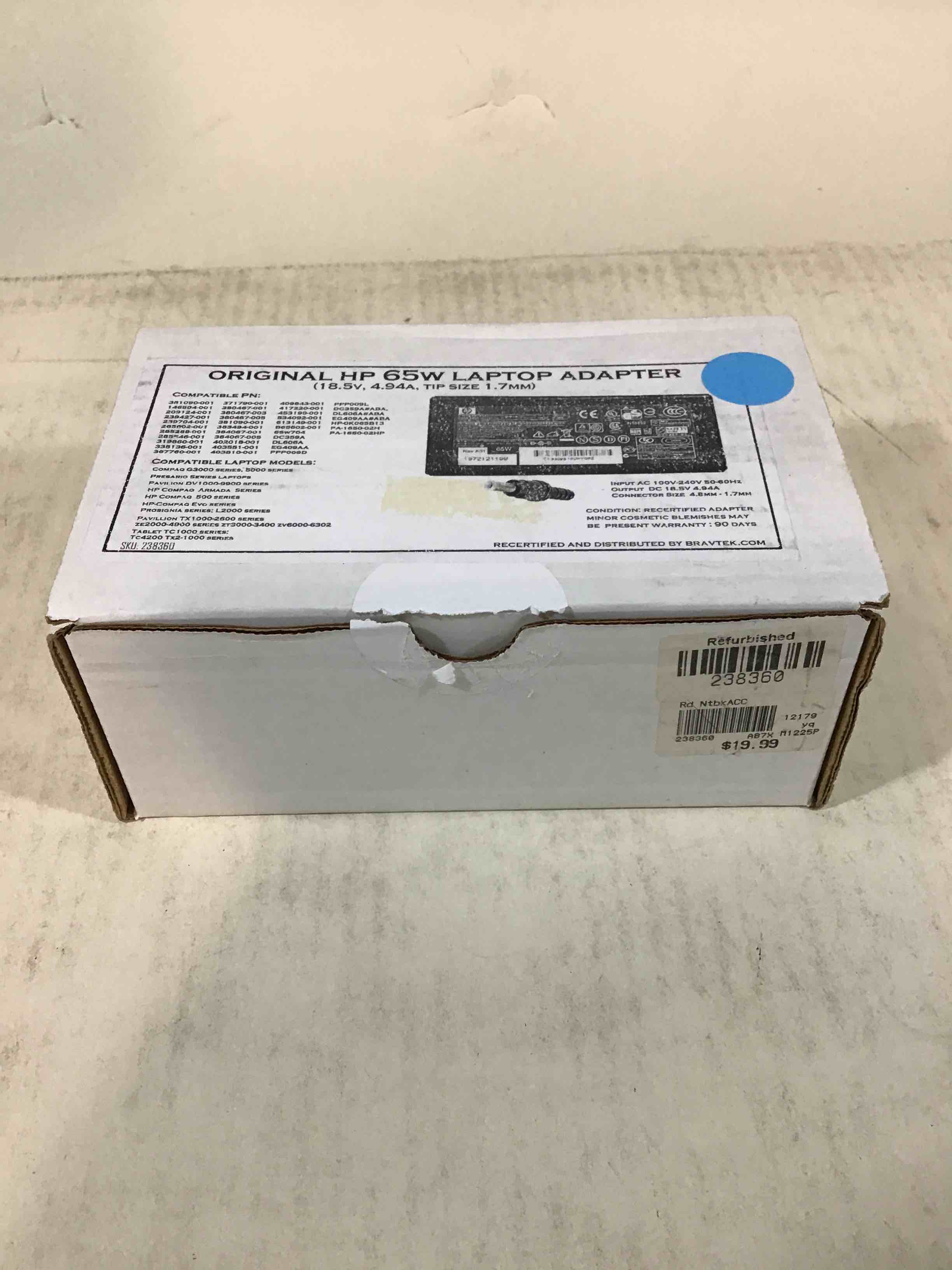 Original HP 65W Laptop Adapter