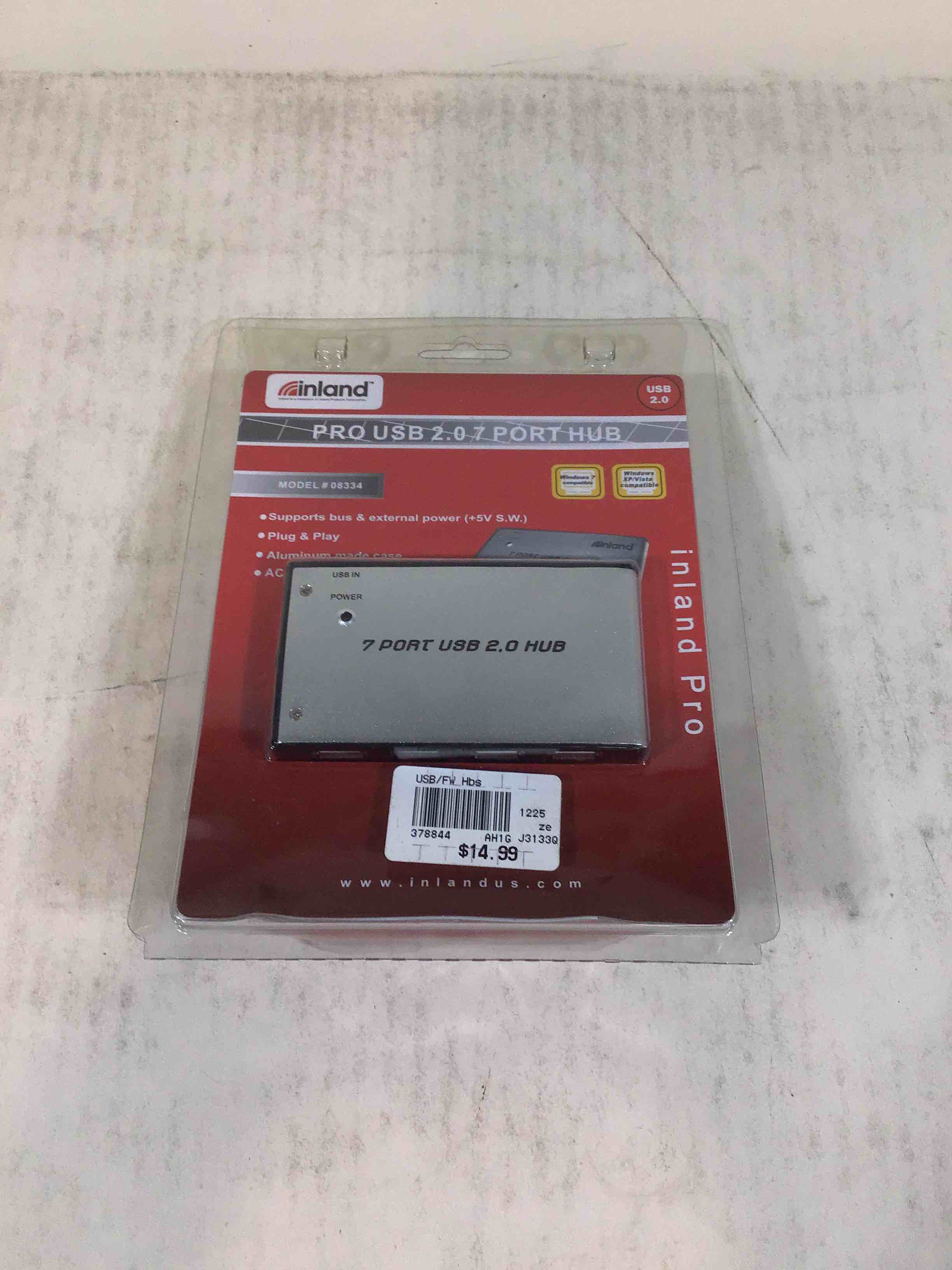 inland Pro USB 2.0 7 Port Hub