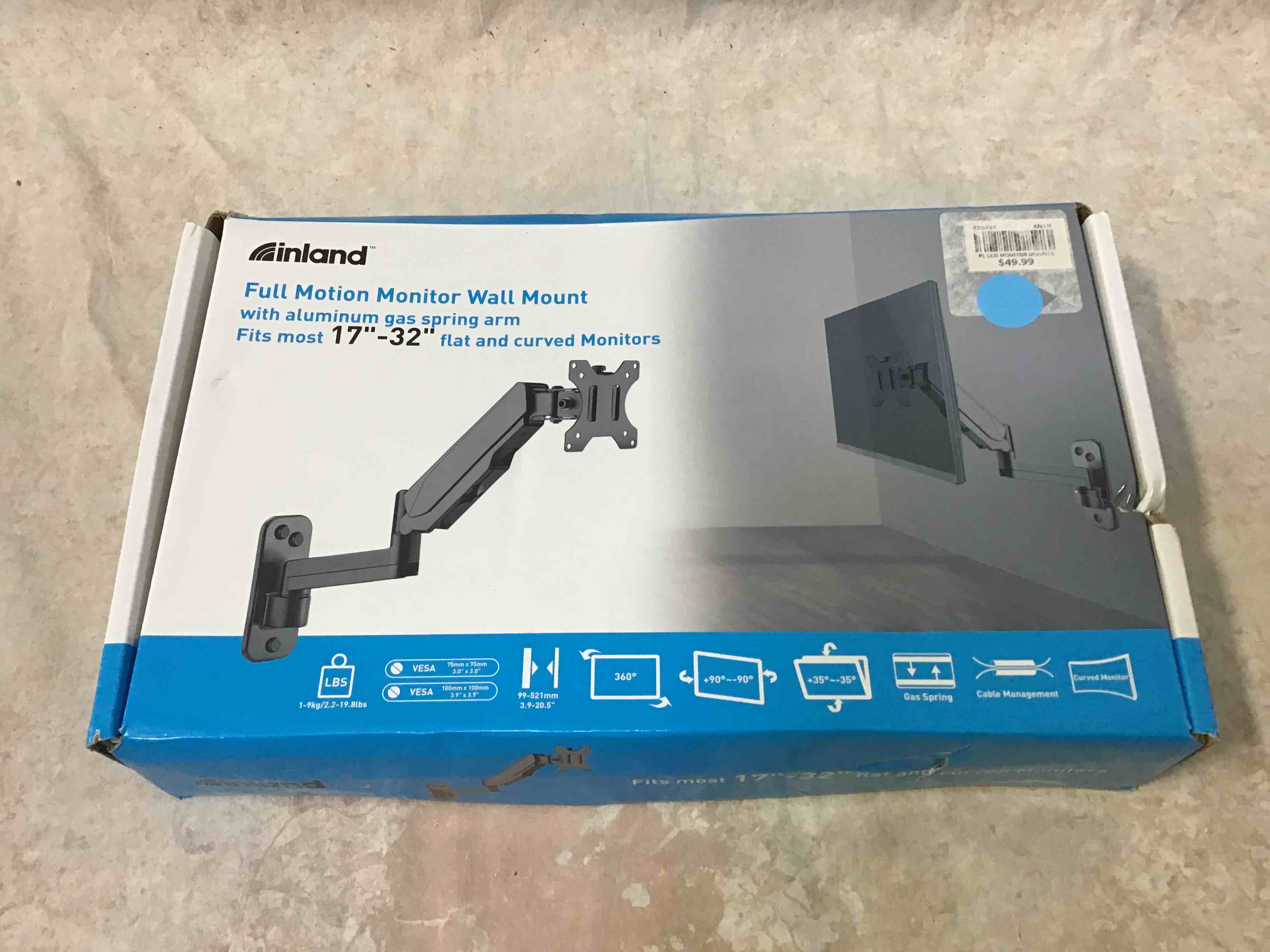 inland 17”-32” monitor mount
