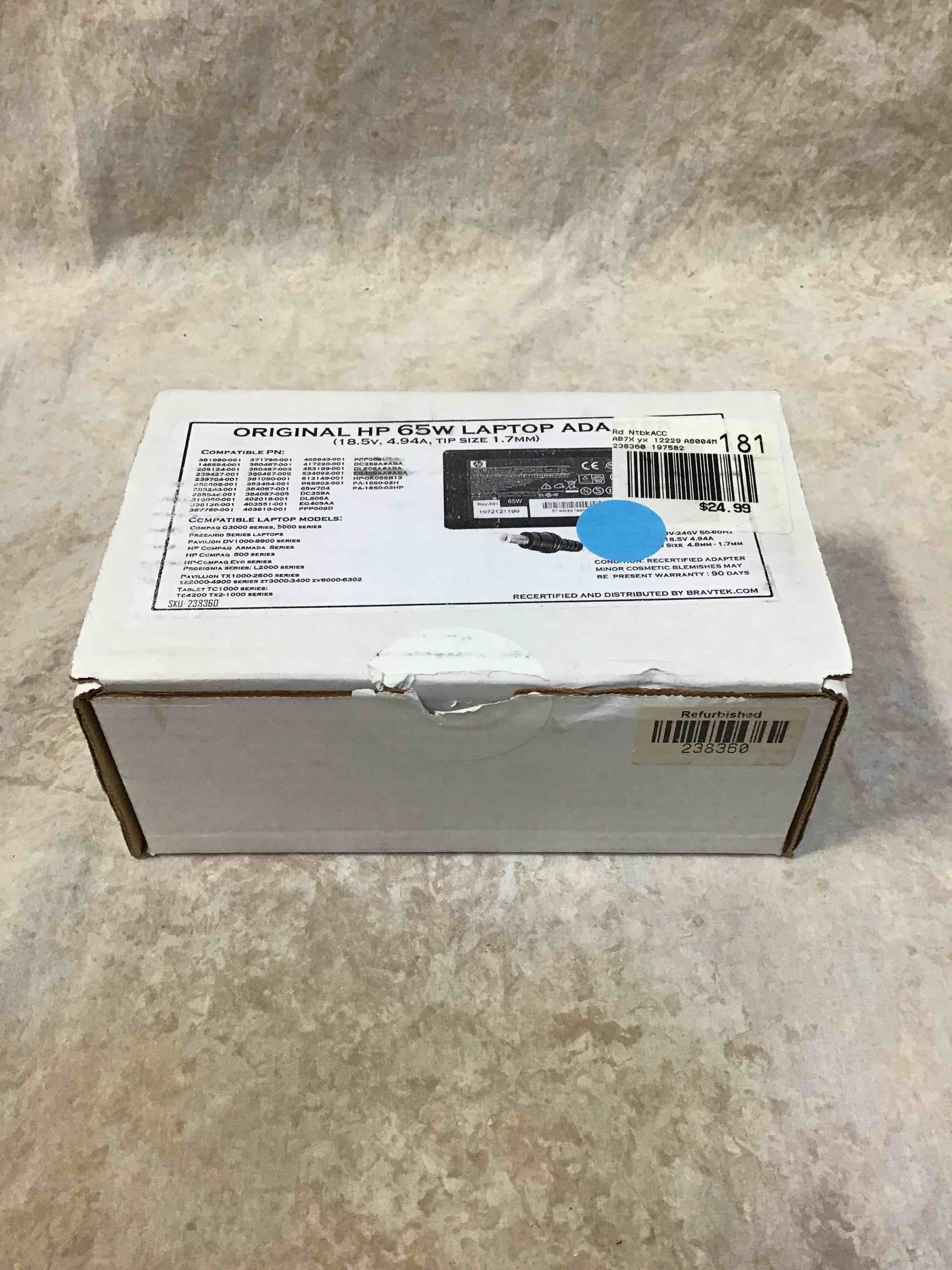 Original HP 65W Laptop Adapter