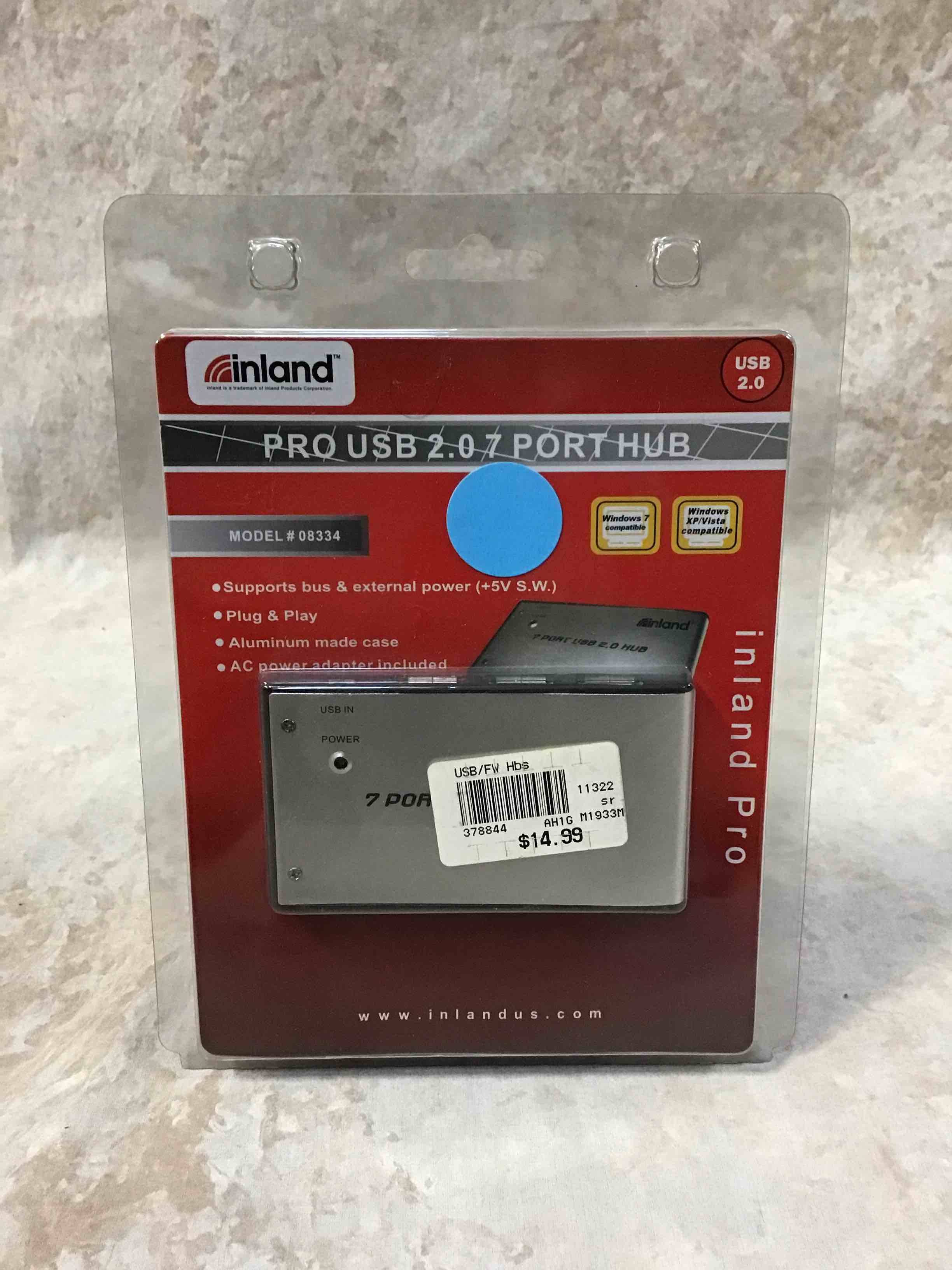 Inland U-mobile 7 Port Usb Hub, Mc702704