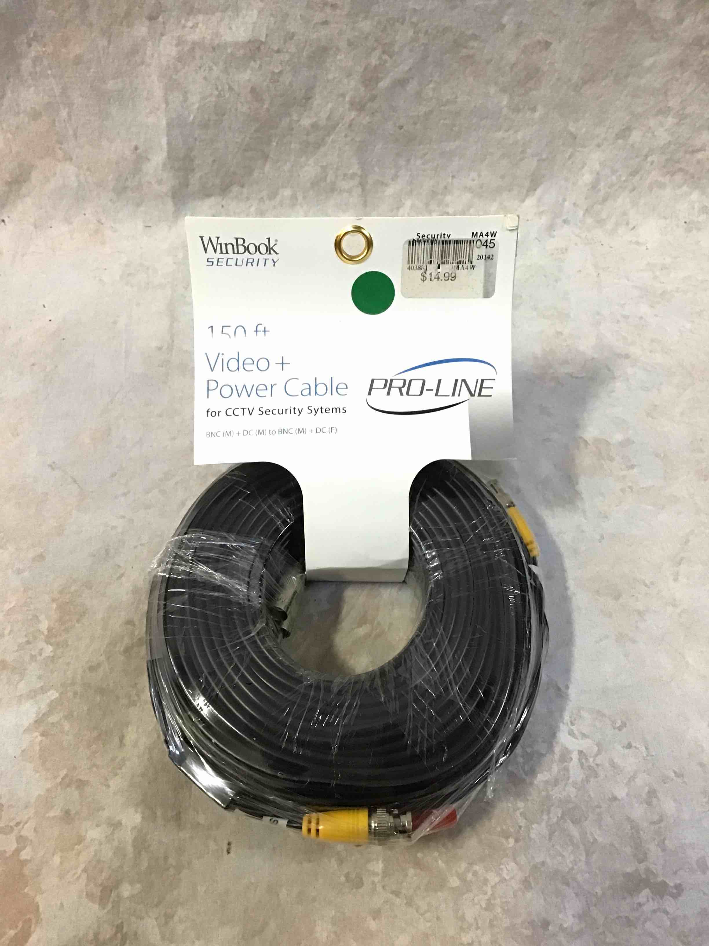 WinBook Security 150’ Video + Power Cable