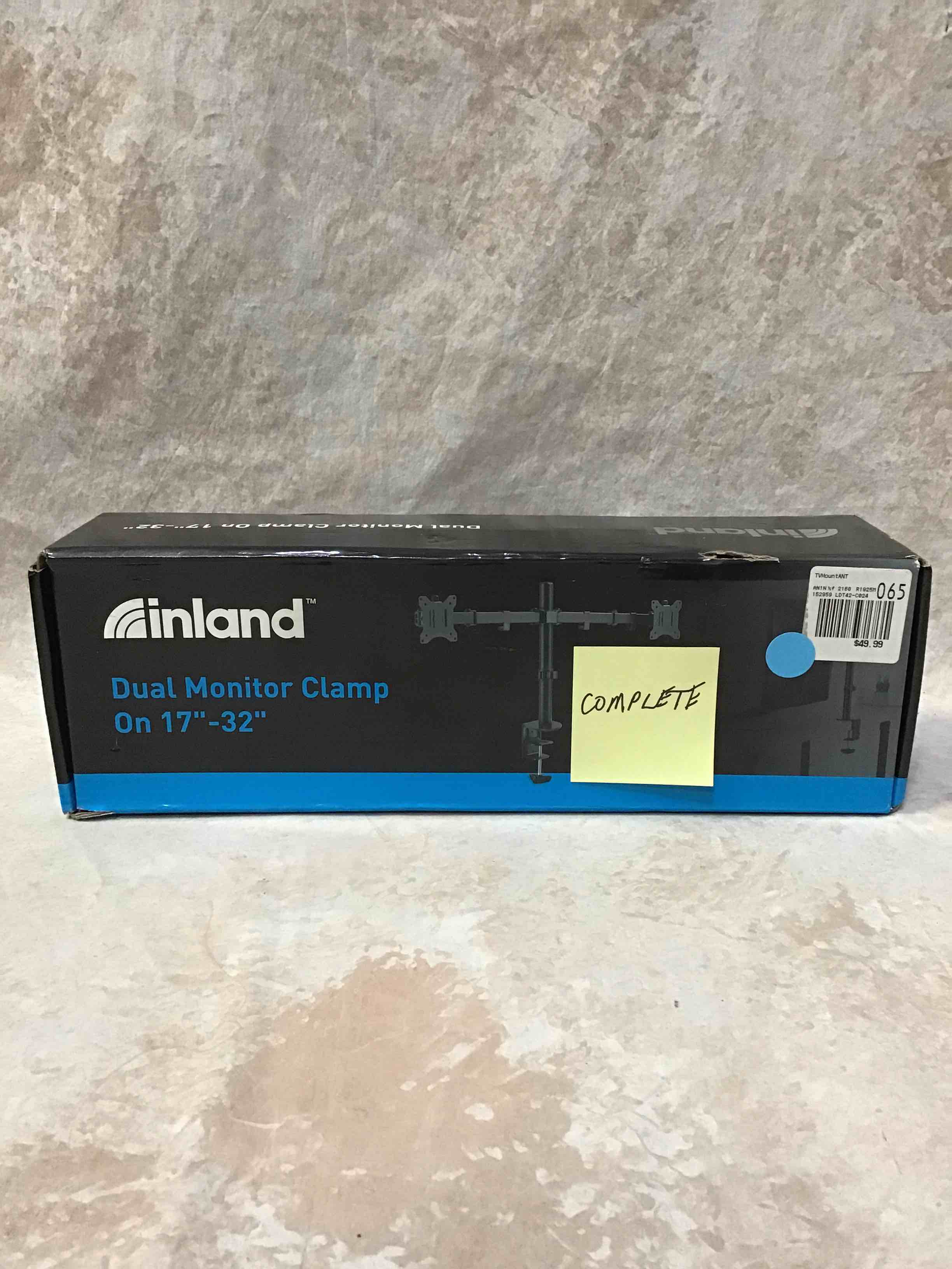 inland Dual Monitor Clamp on 17”-32” 