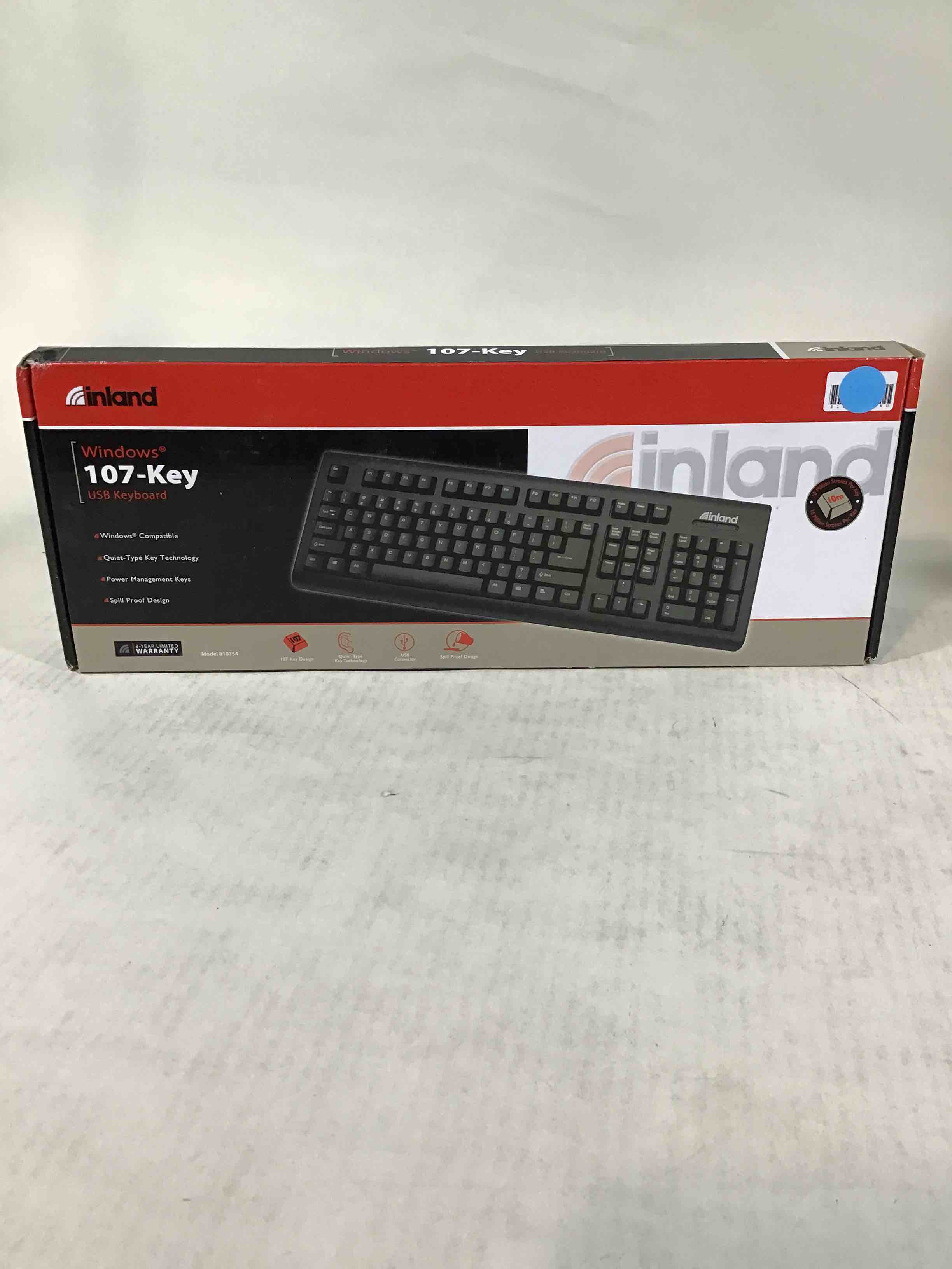 inland Windows 107-Key USB Keyboard