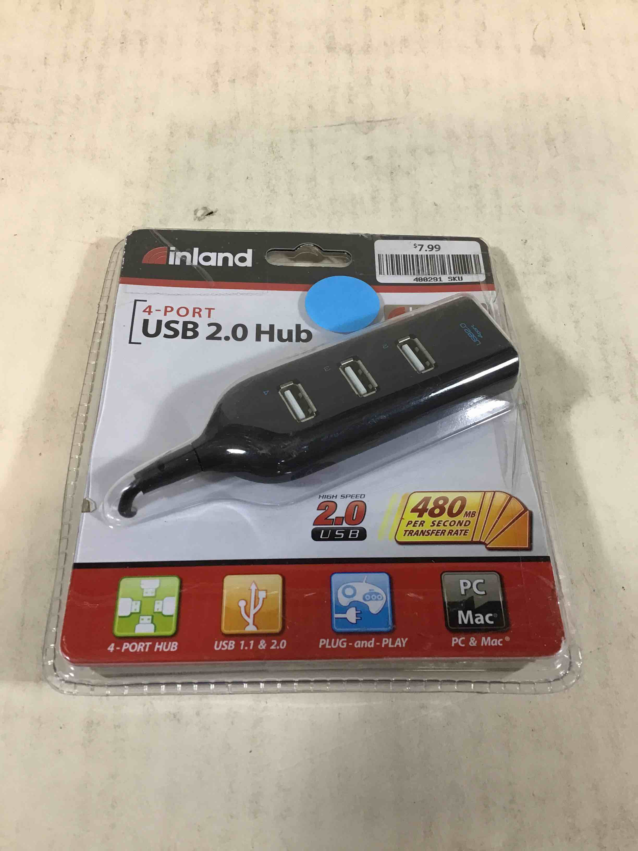 inland 4 port USB Hub