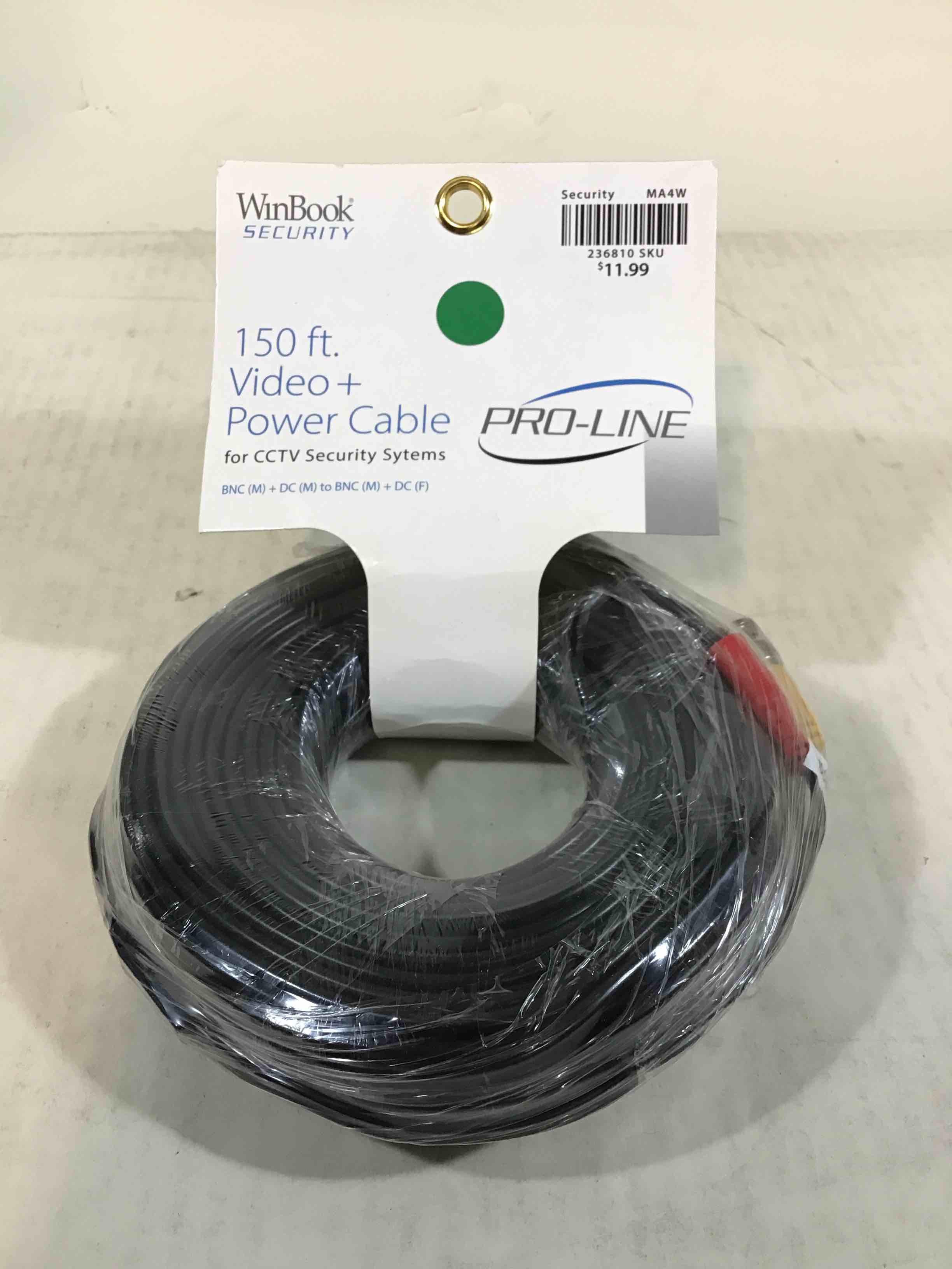 WinBook Security 150’ Video + Power Cable