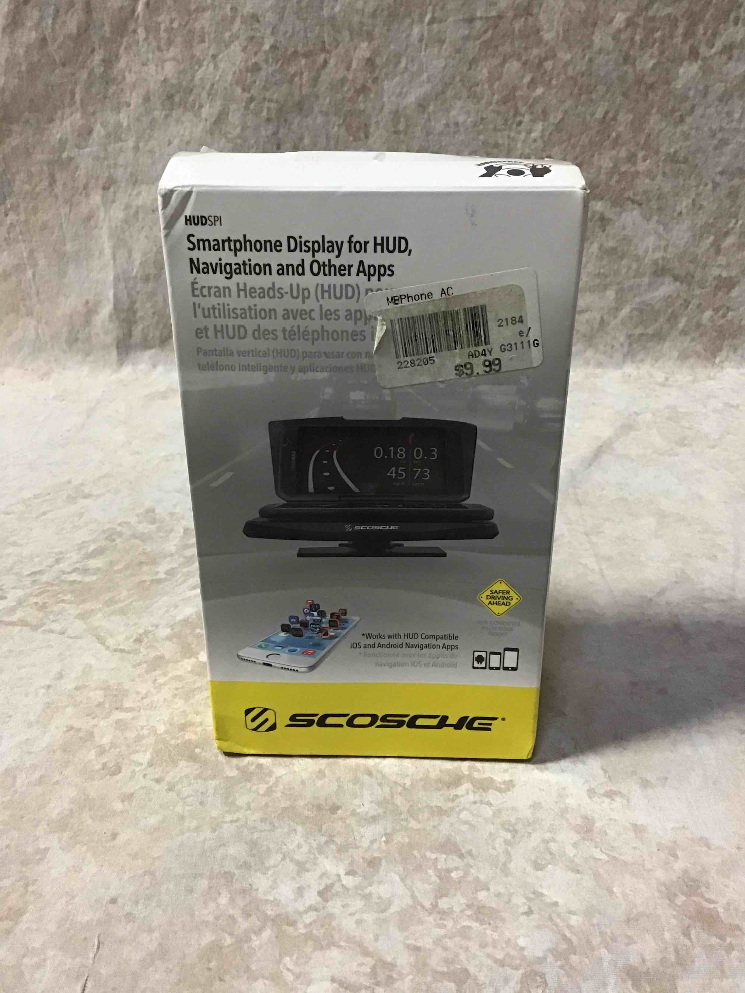 Scosche Smartphone Display HUD Navigation and Other Apps