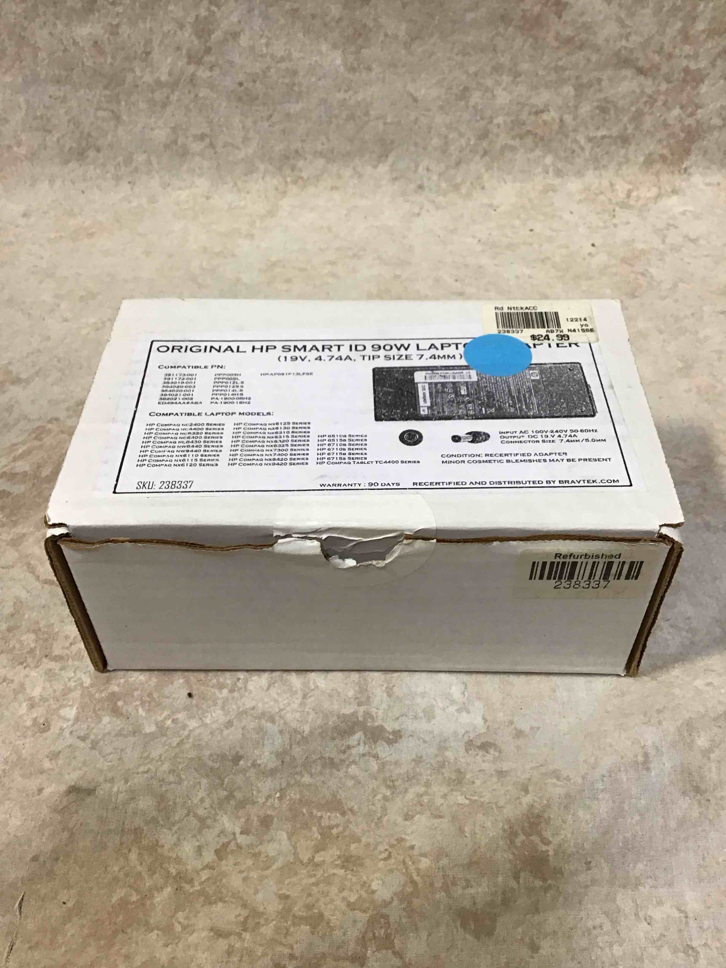 Original HP Smart ID 90W Laptop Adapter