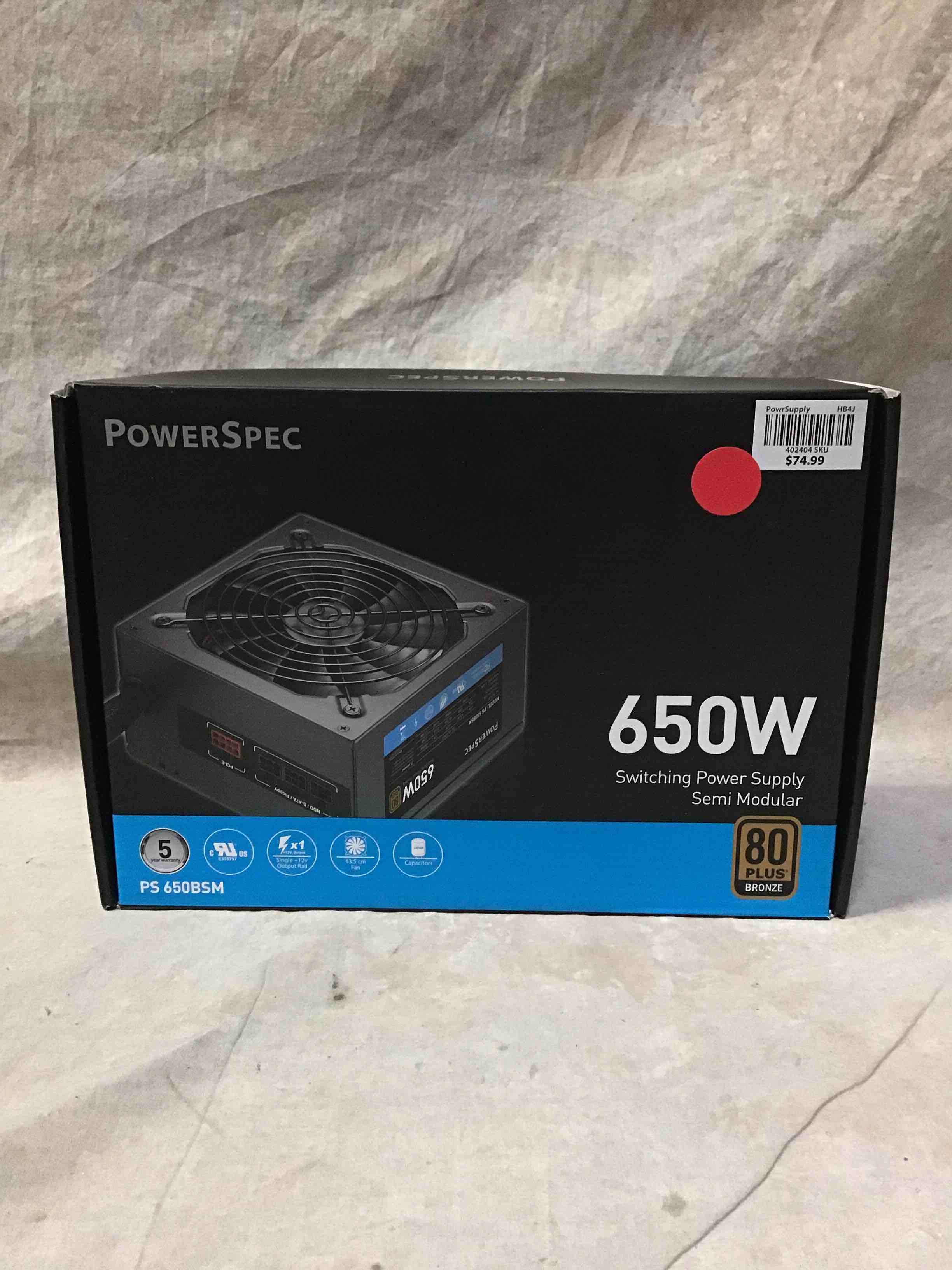 PowerSpec 650W Power Supply 