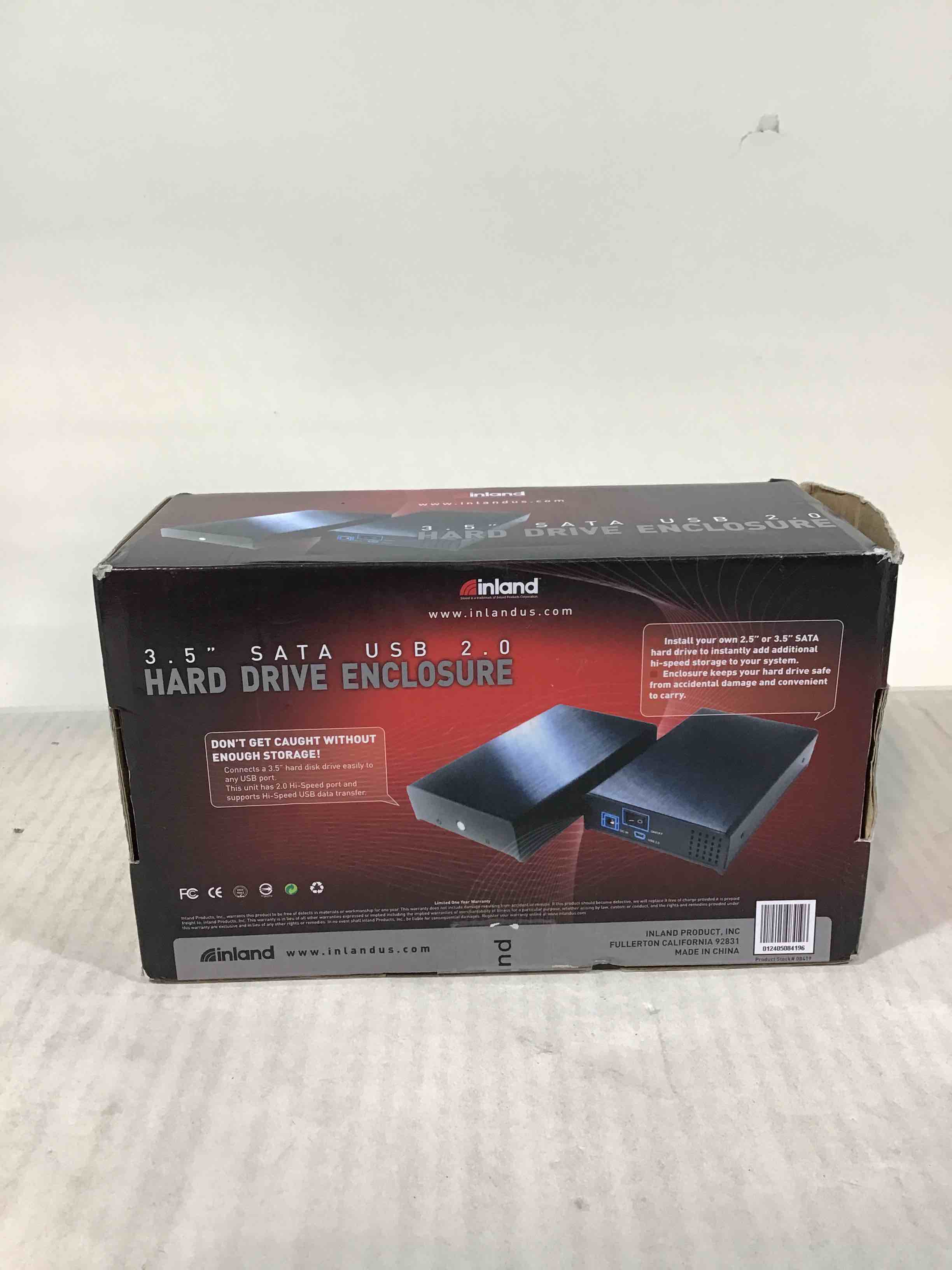 Inland 3.5” Sata Hard Driver Enclosure