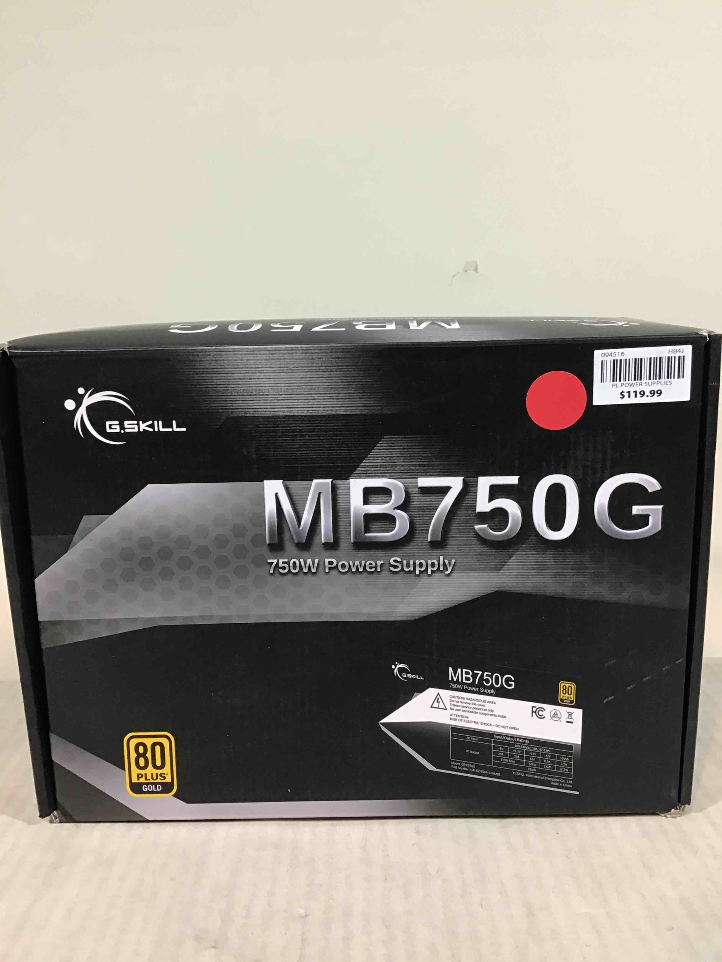 G.Skill MB750G Power Supply