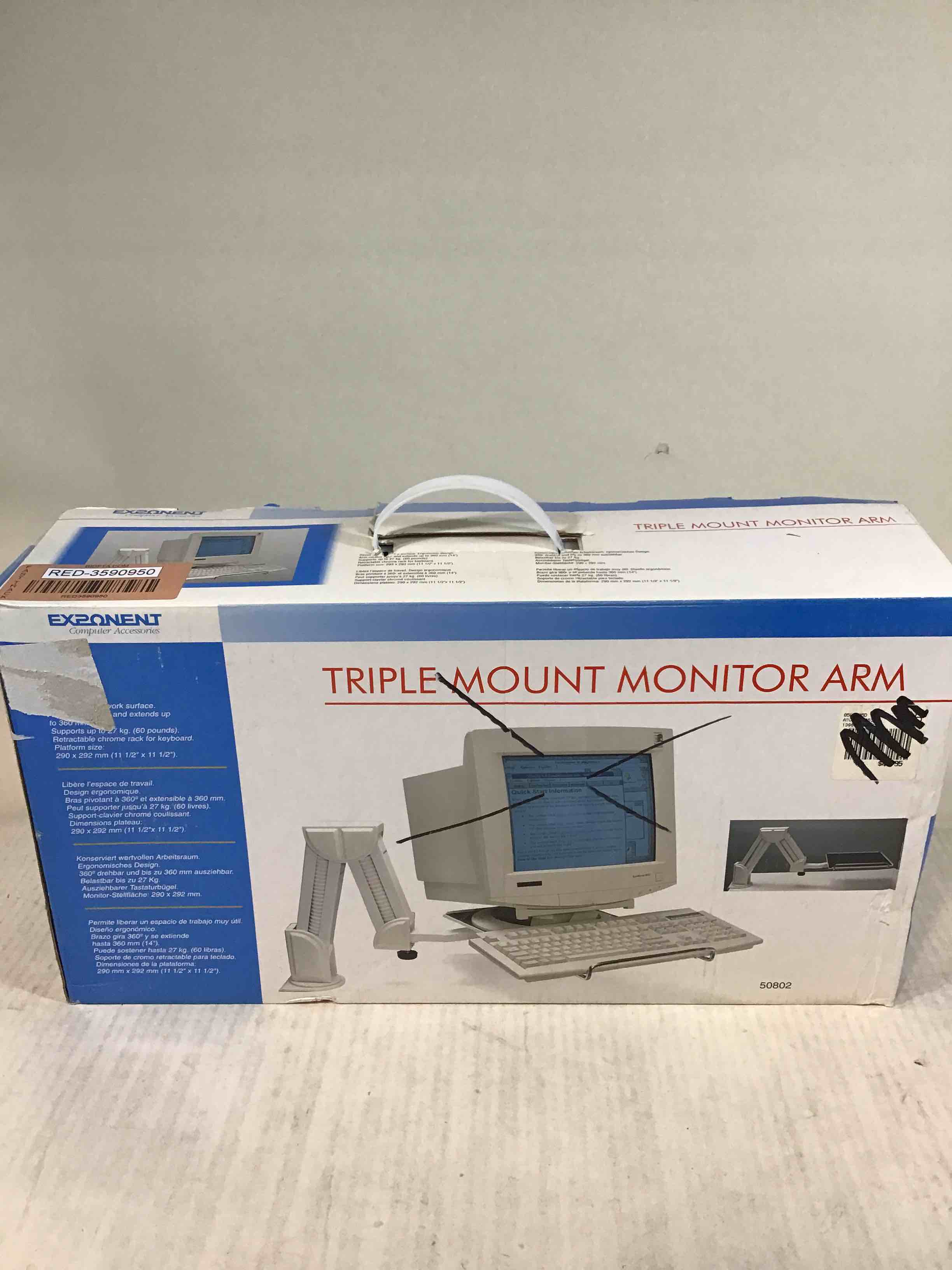 Exponent Triple Mount Monitor Arm