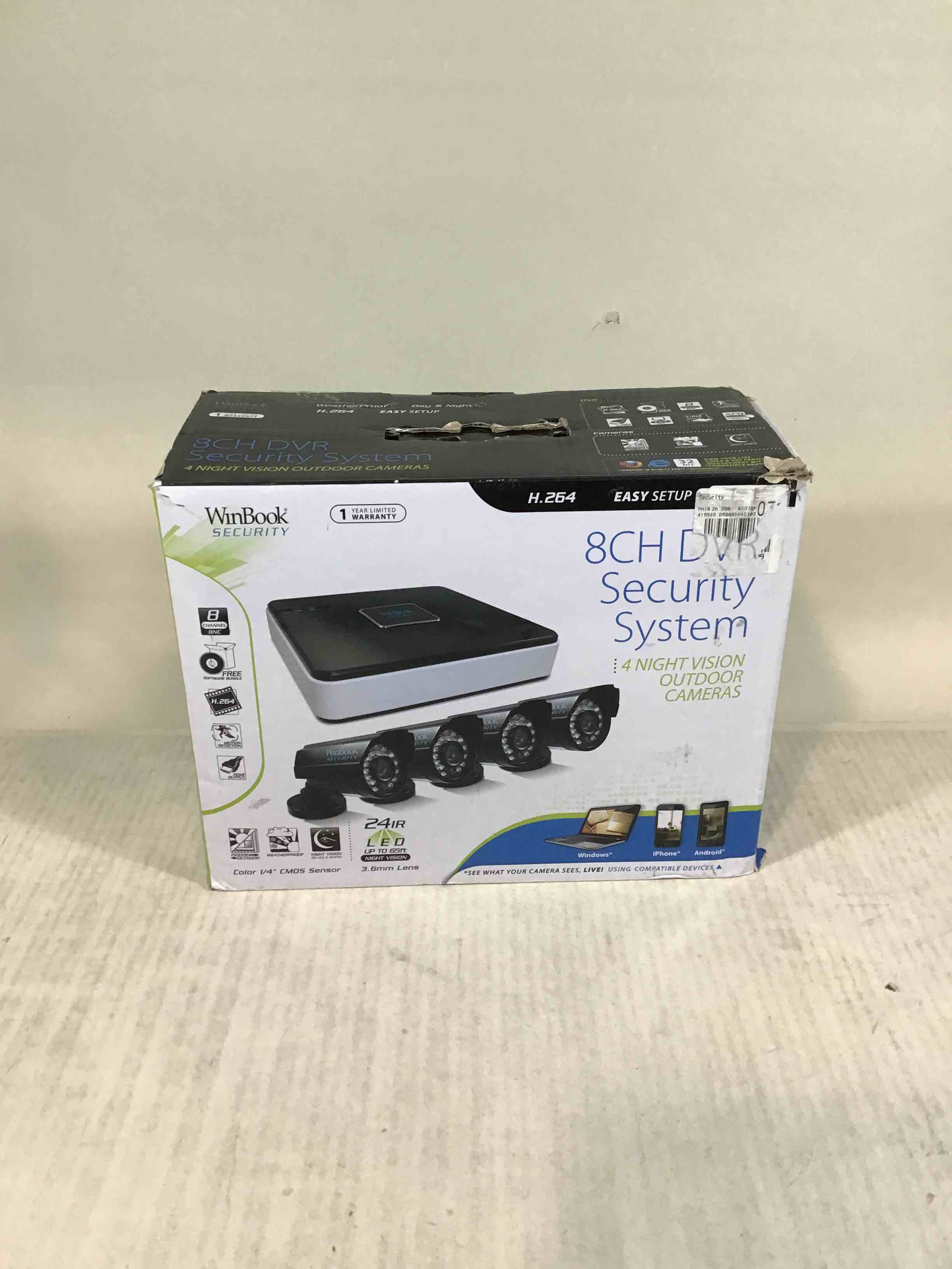 WinBook Security 8CH Security System 