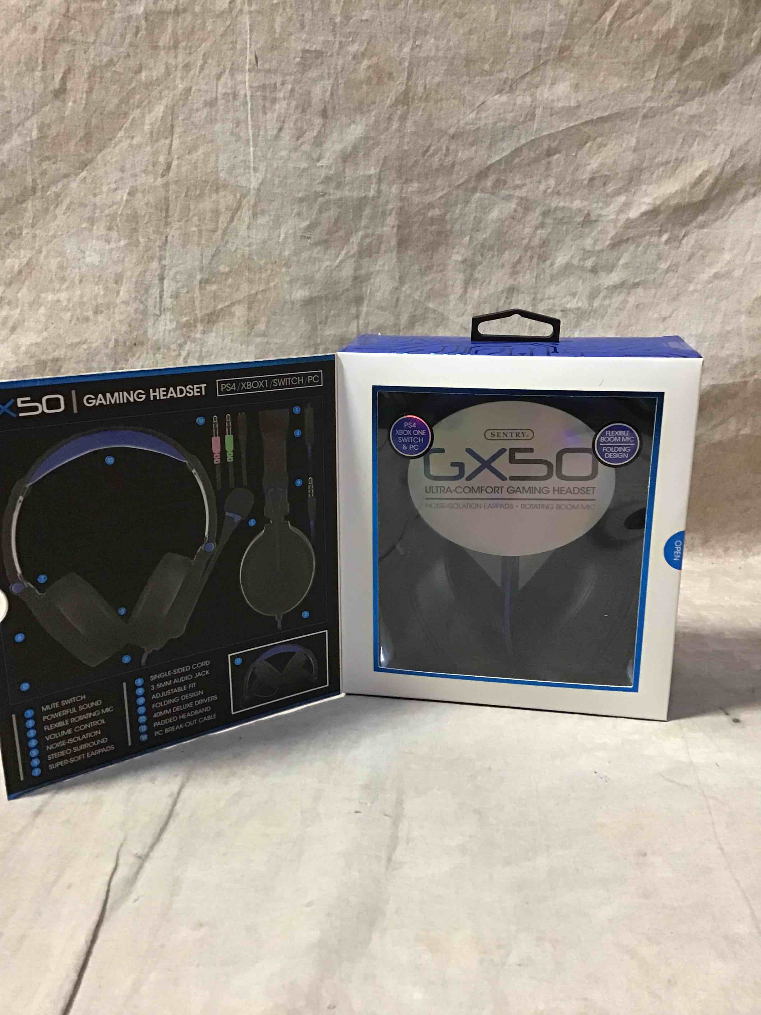 SENTRY Industries GX50 Gaming Headset for PS4 / Xbox/PC - Color May Vary (Red, Green, Blue)