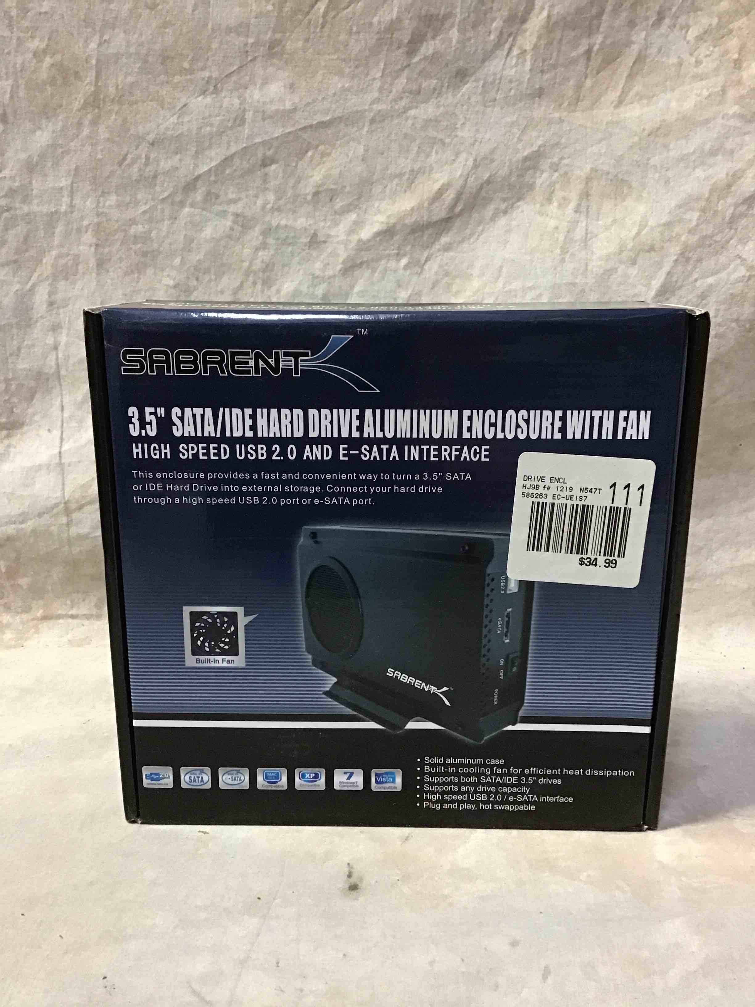 Sabrent 3.5” Hard Drive Enclosure 