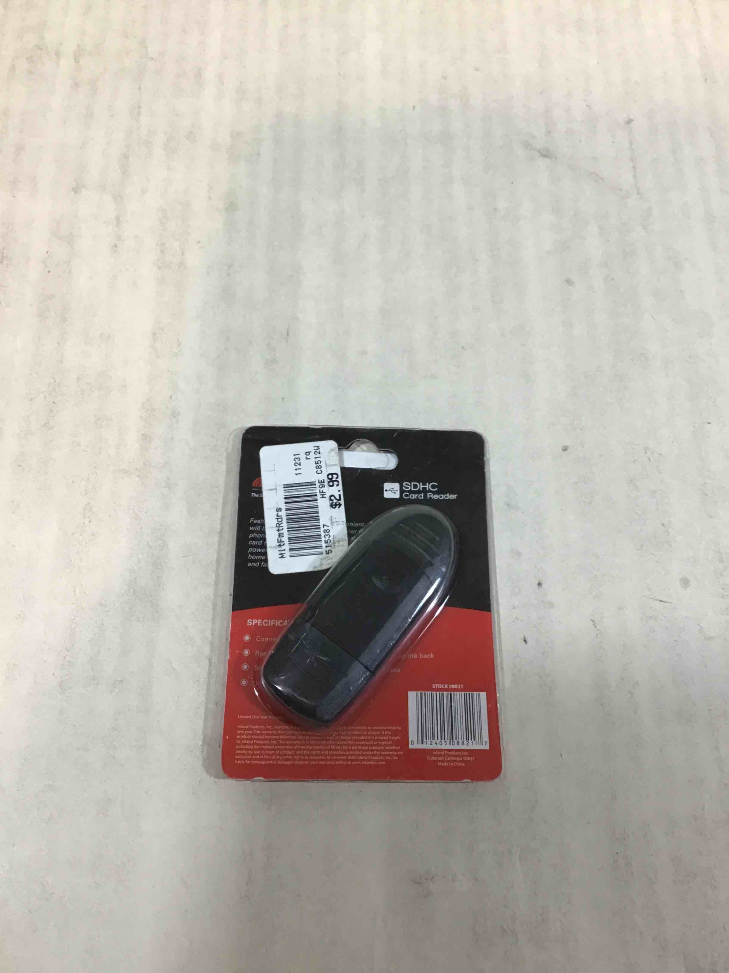 Inland SDHC Card Reader