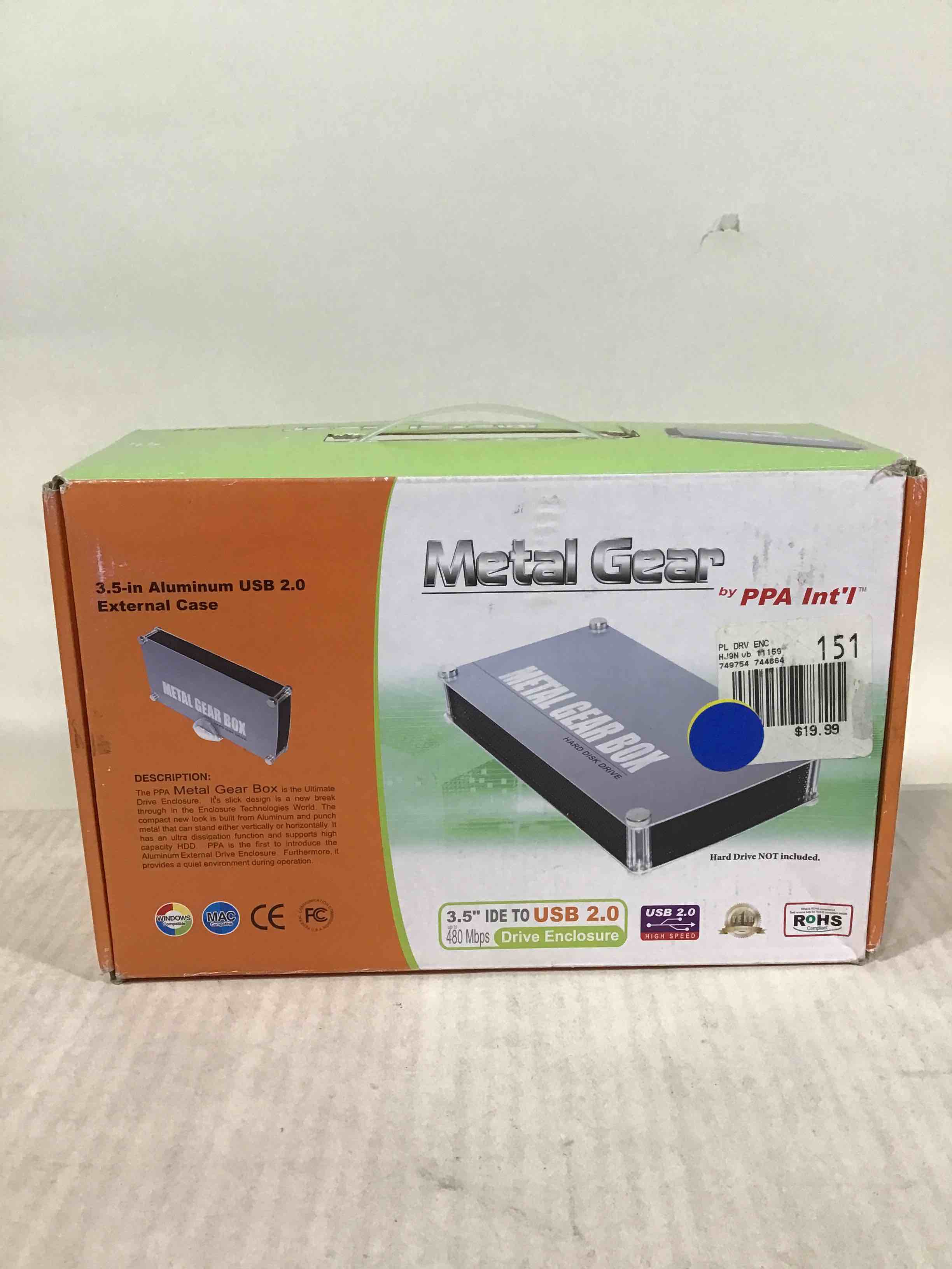 Metal Gear 3.5” Aluminum USB 2.0