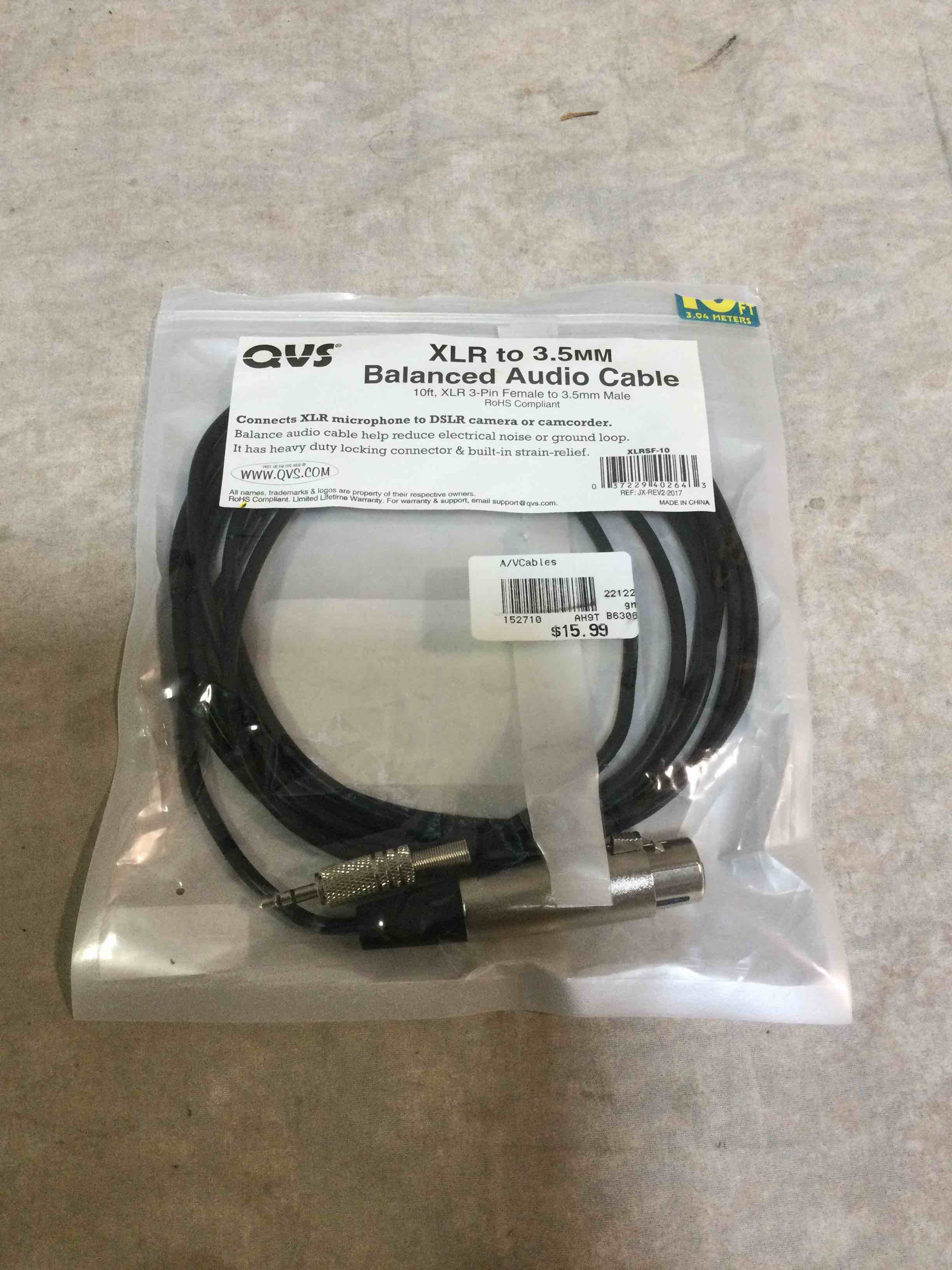 XLR To 3.5MM Balanced Audio Cable
