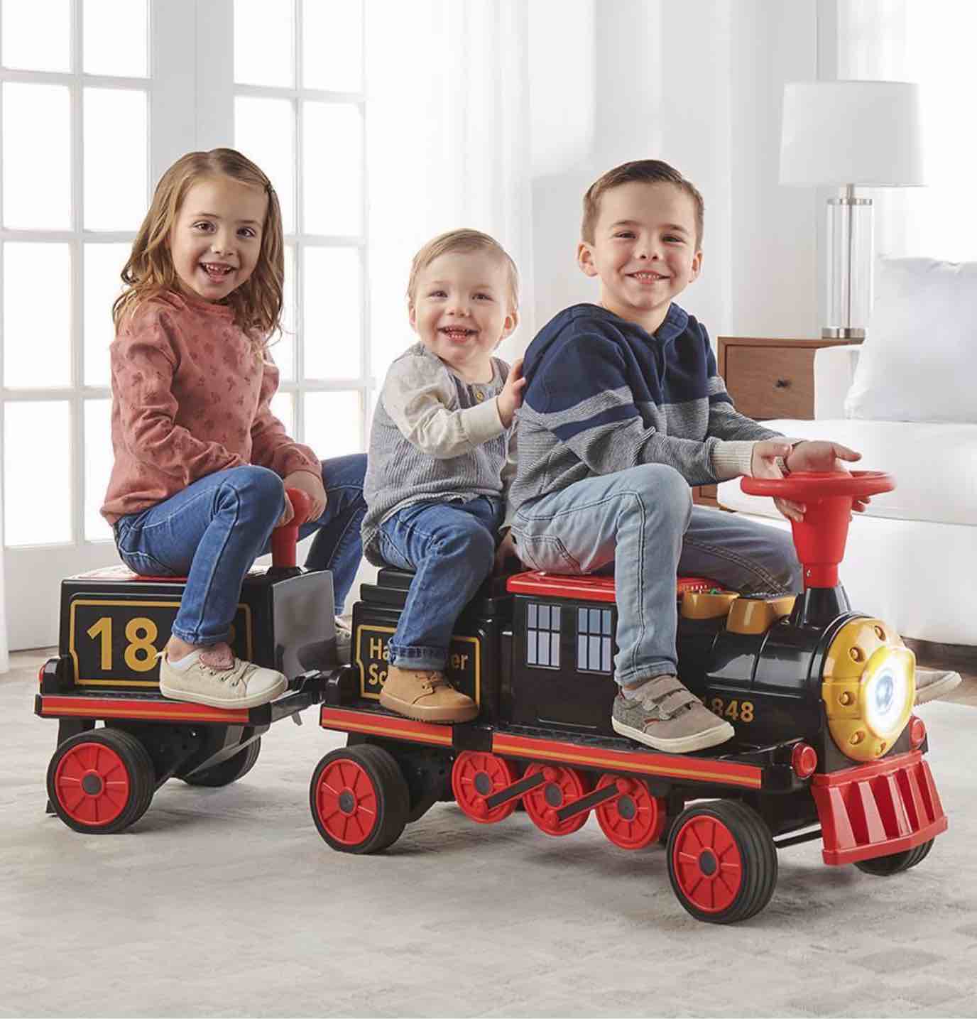 The Hammacher Schlemmer Three Passenger Electric Ride On Train