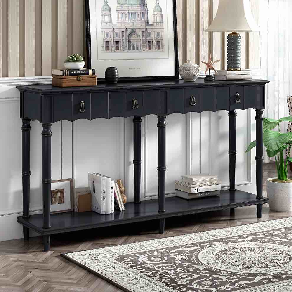 Black Console Table (WF293015AAB)