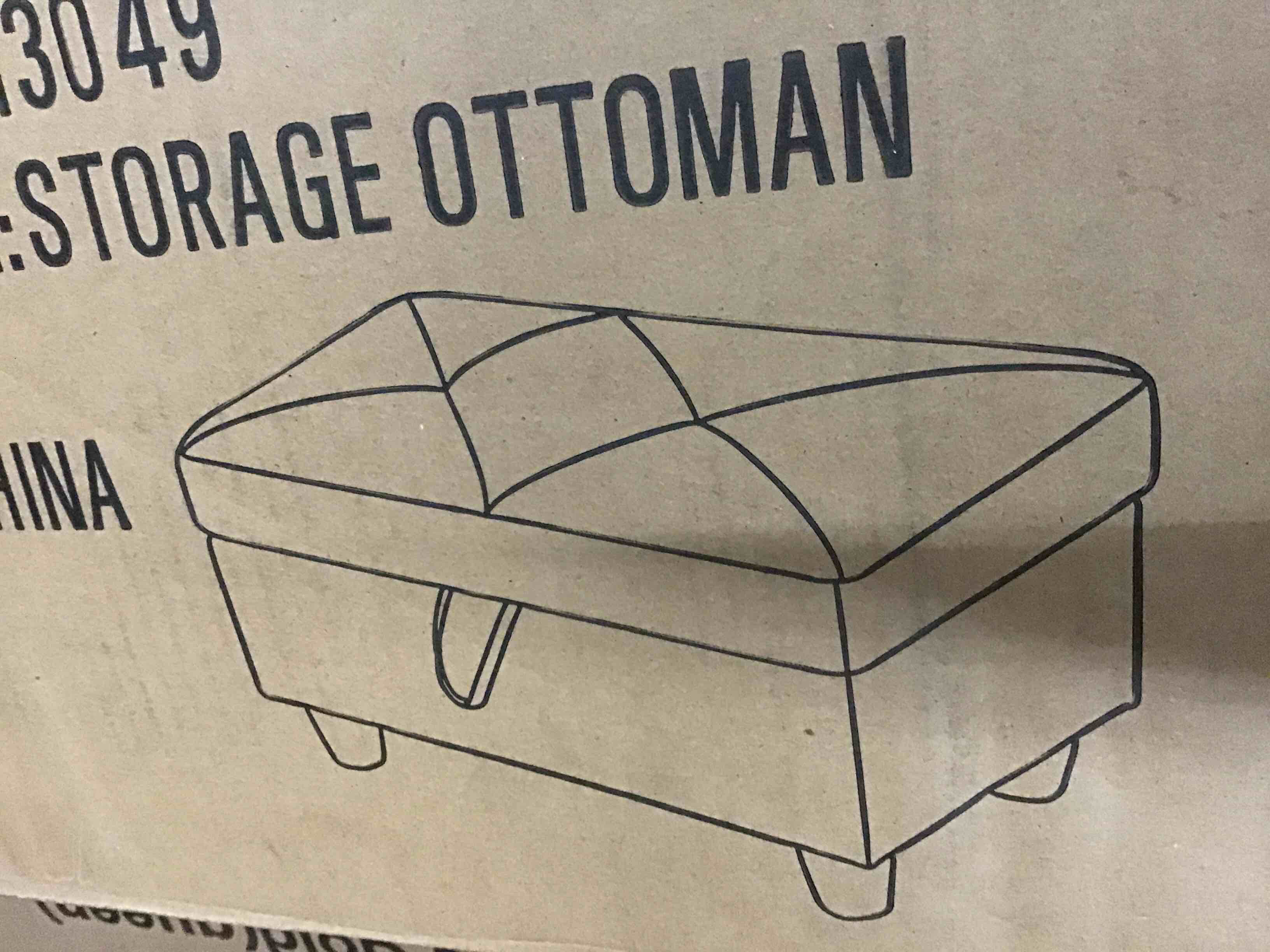 STORAGE OTTOMAN ( F09827-O)