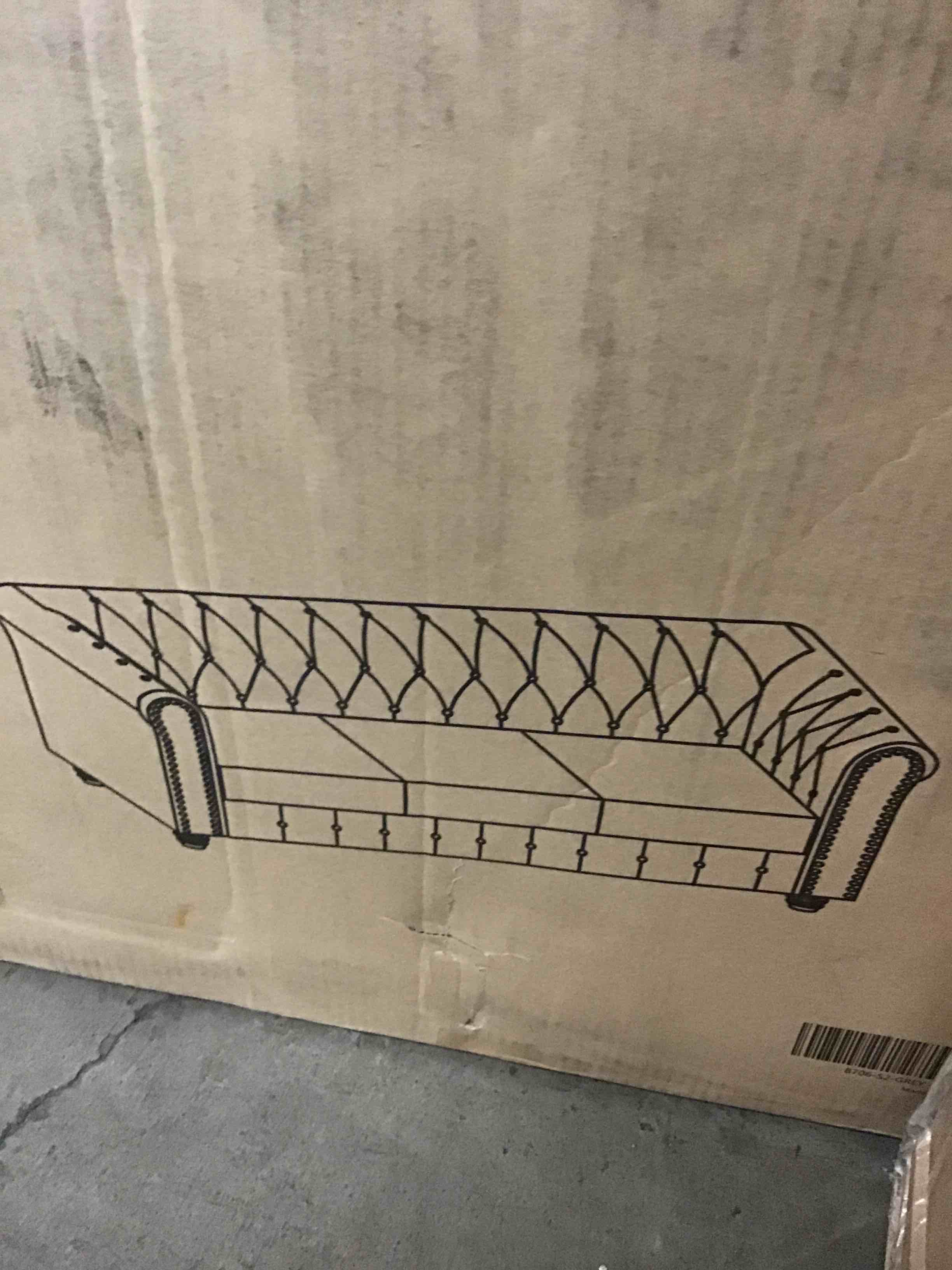 SOFA (Seat Frame + Cushion)( 8706-S2-GREY )