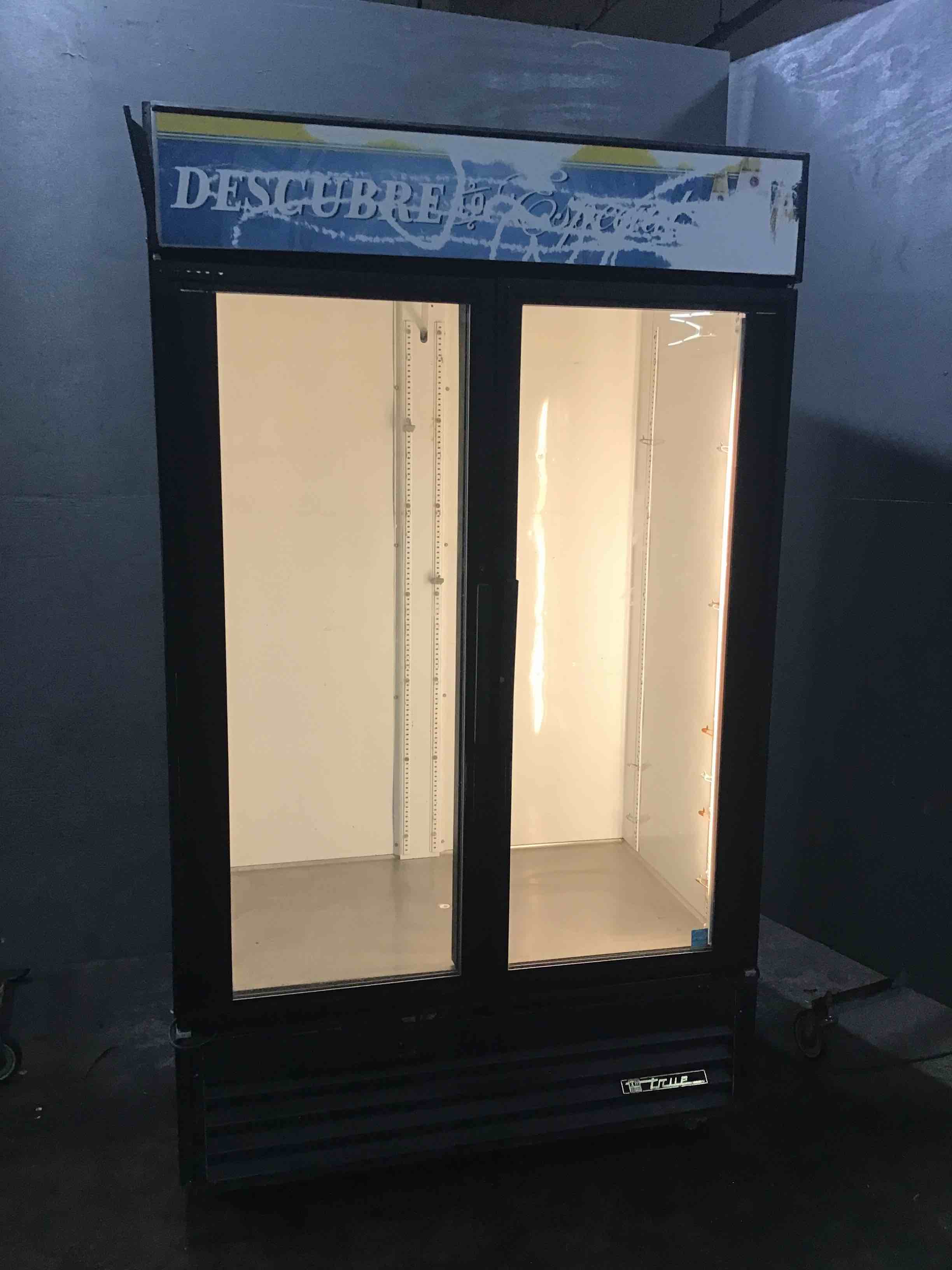 True 47 Inch 2 Glass Door Refrigerated Merchandiser 