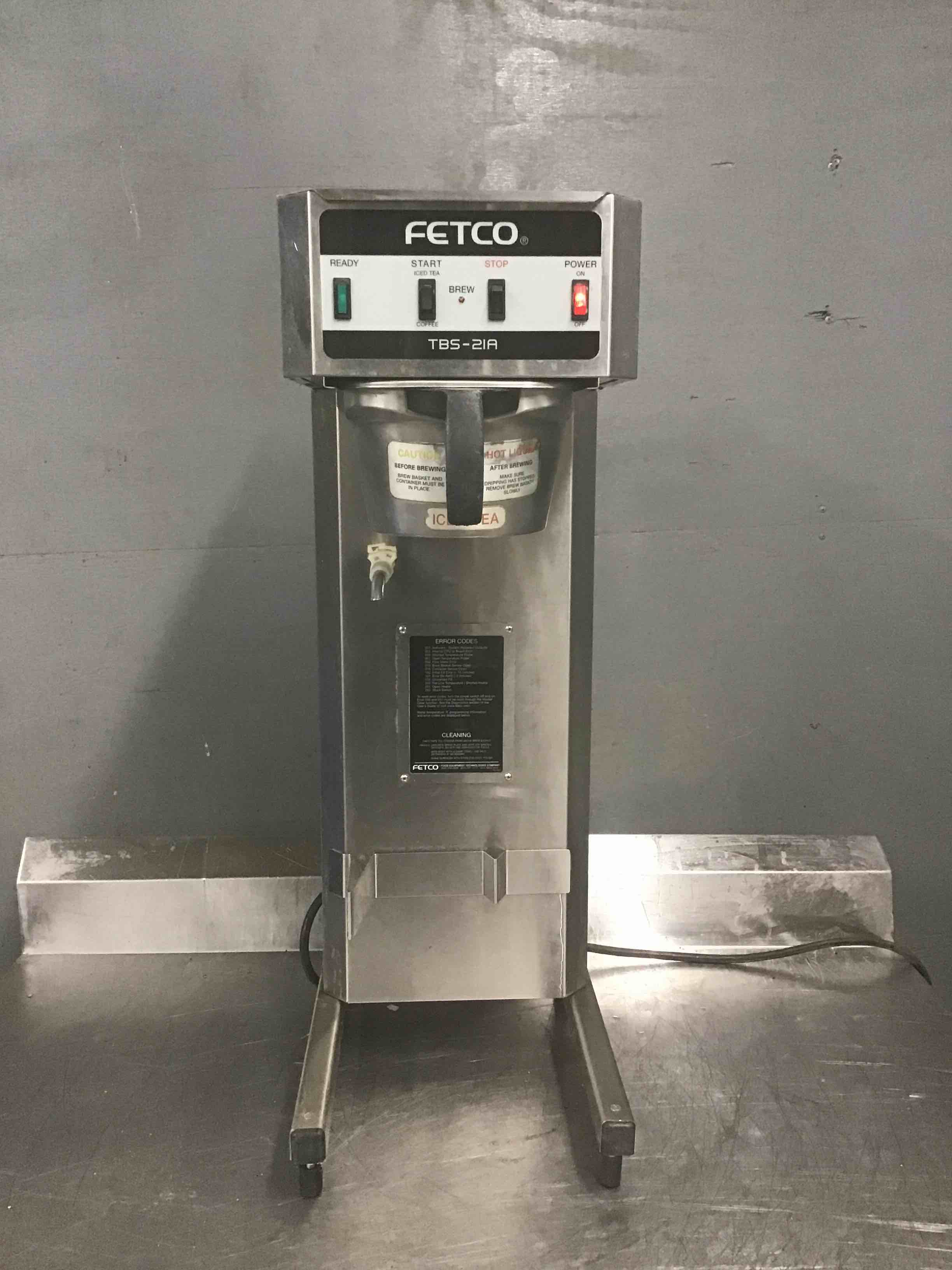 Fetco Stainless Steel 3 Gallon Tea Brewer Extractor Brew Bar Equipment Machine