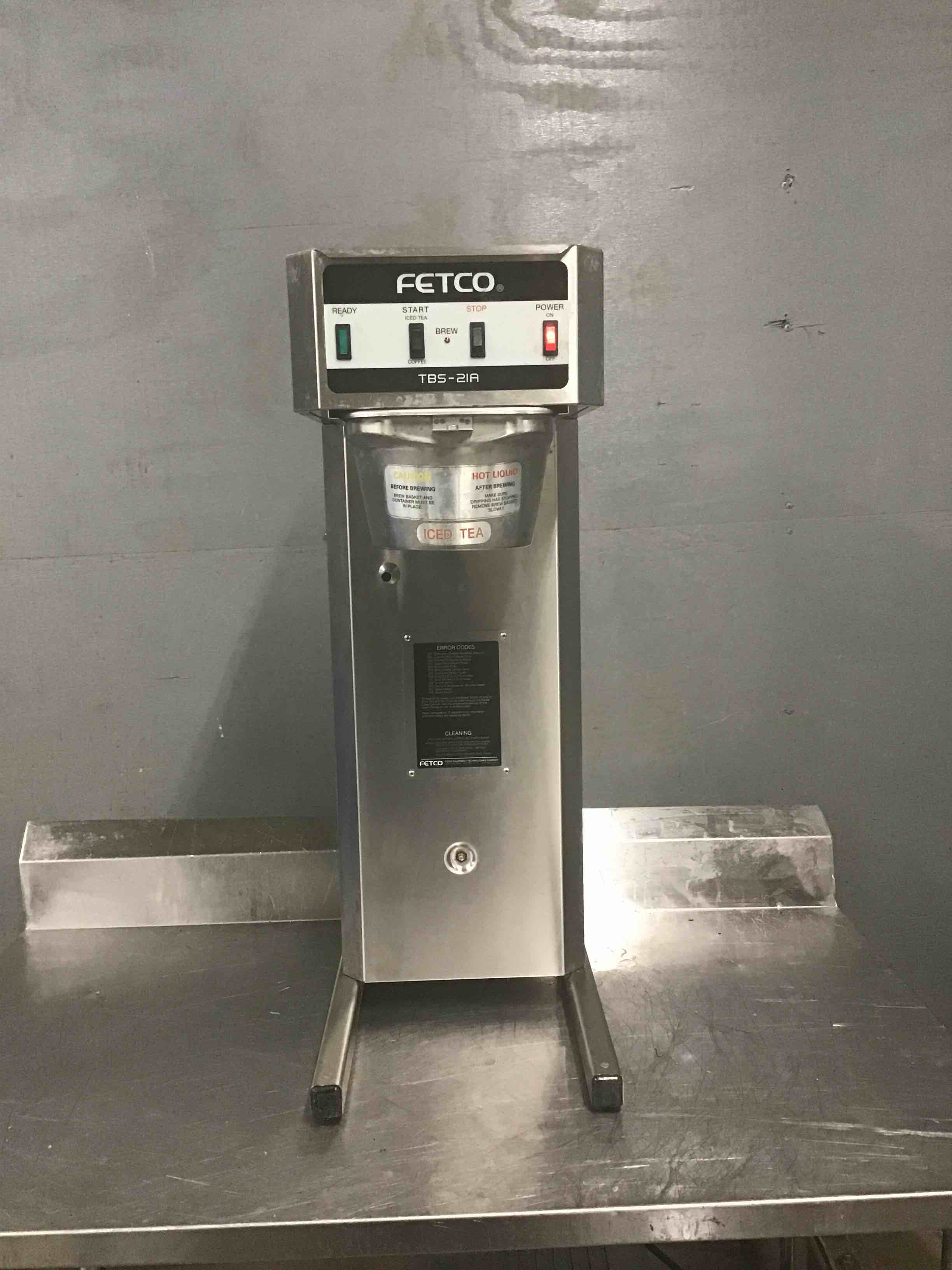 Fetco Stainless Steel 3 Gallon Tea Brewer Extractor Brew Bar Equipment Machine