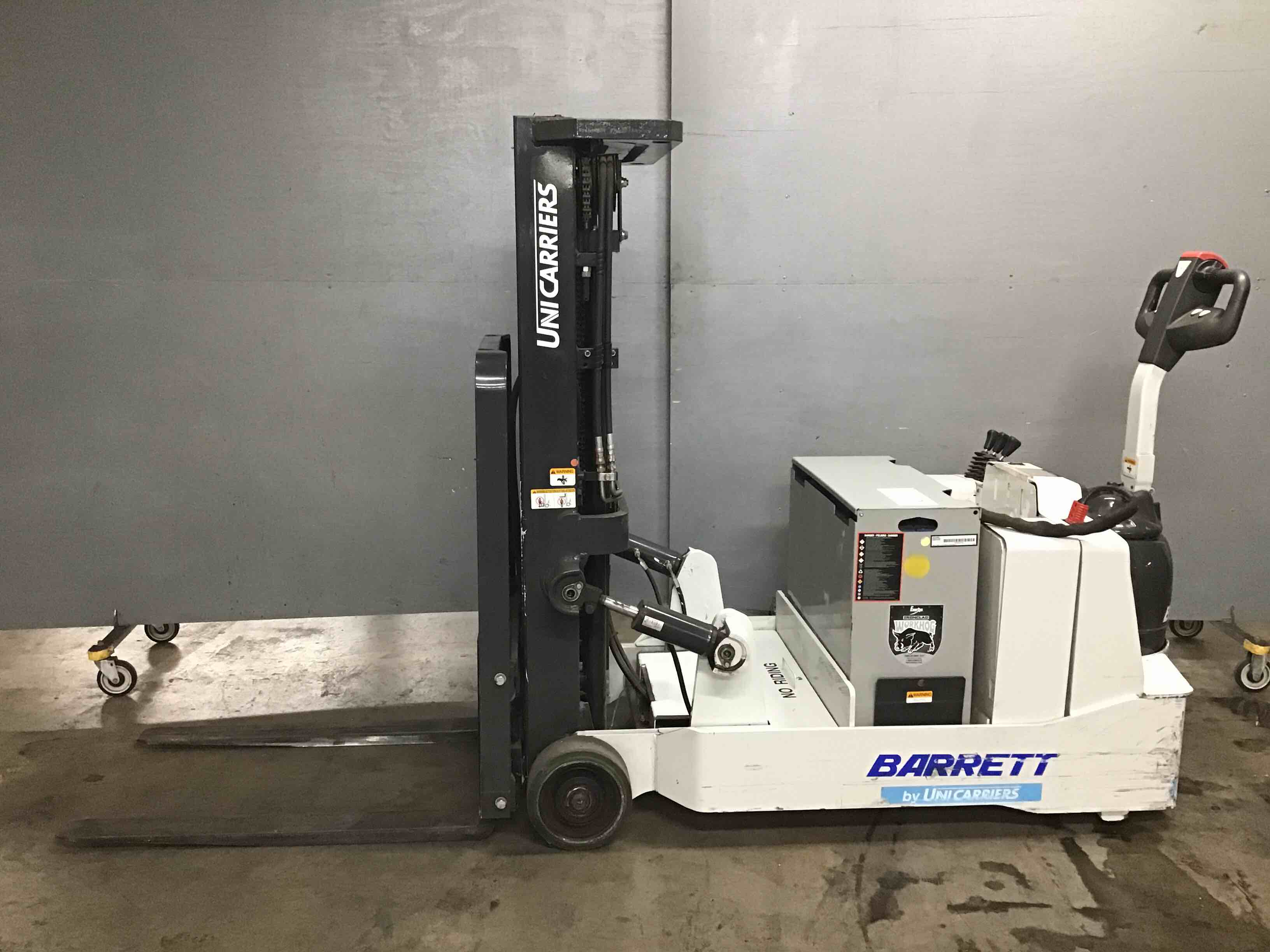 UniCarriers Barrett 3000 Lb Capacity Walkie Counterbalance Stacker Forklift Truck
