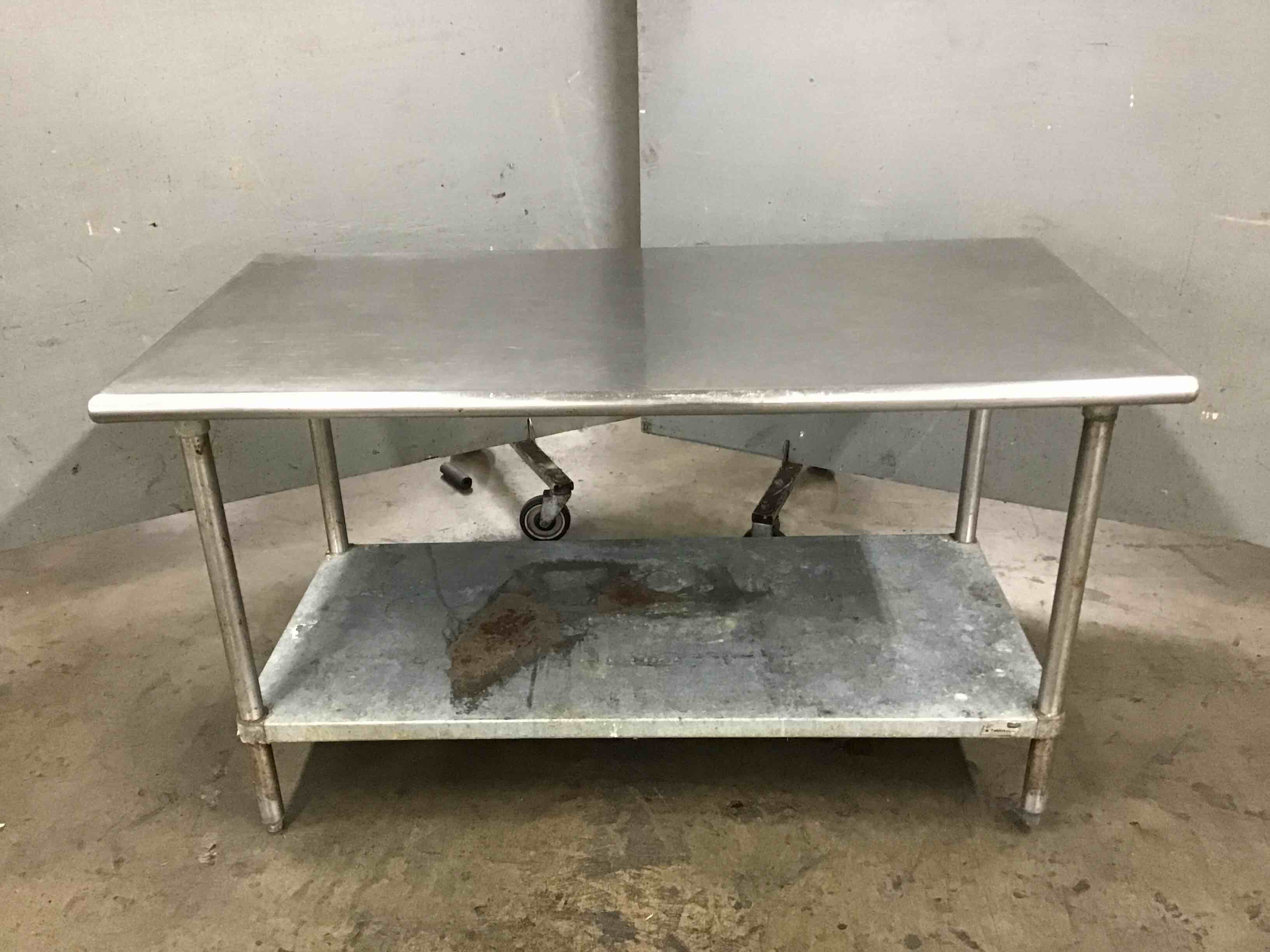 60 Inch Stainless Steel Table With Under Shelf 