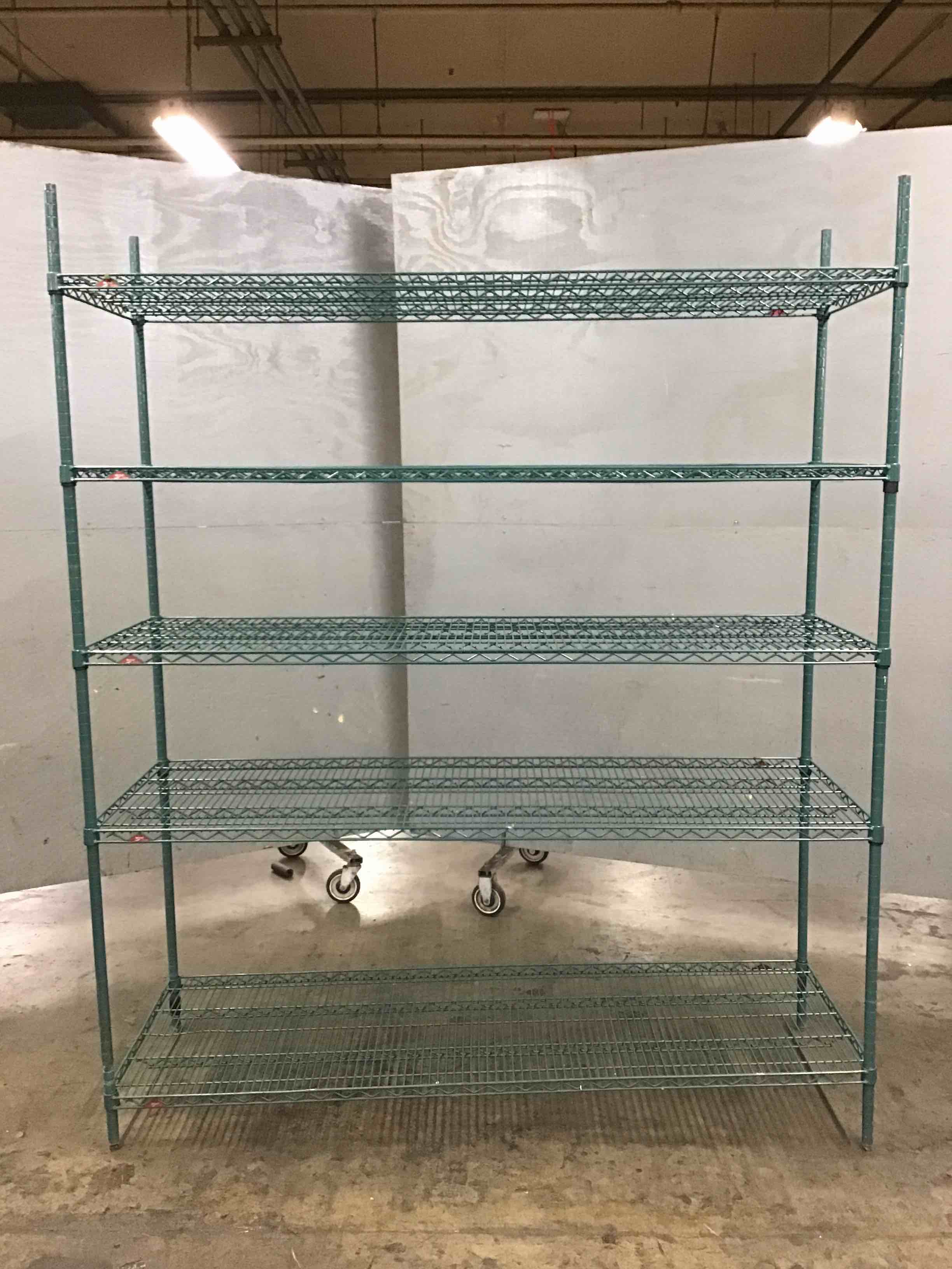 Metro 5 Shelf Green Epoxy Wire Rack 