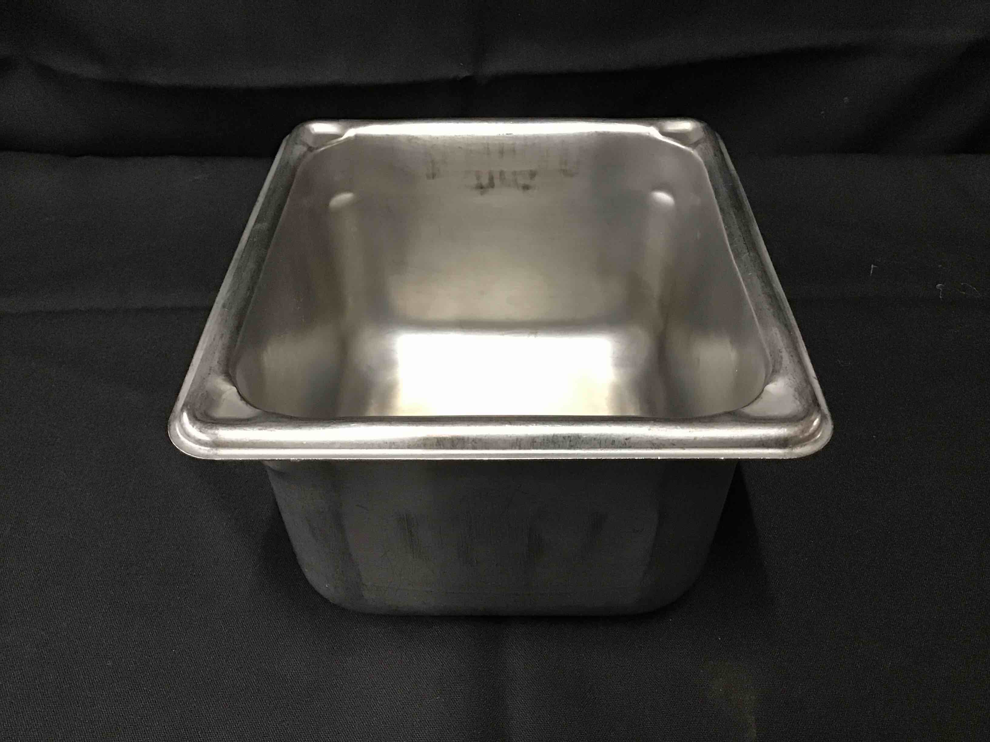 4 Inch Deep One Sixth Size Stainless Steel Insert Pan