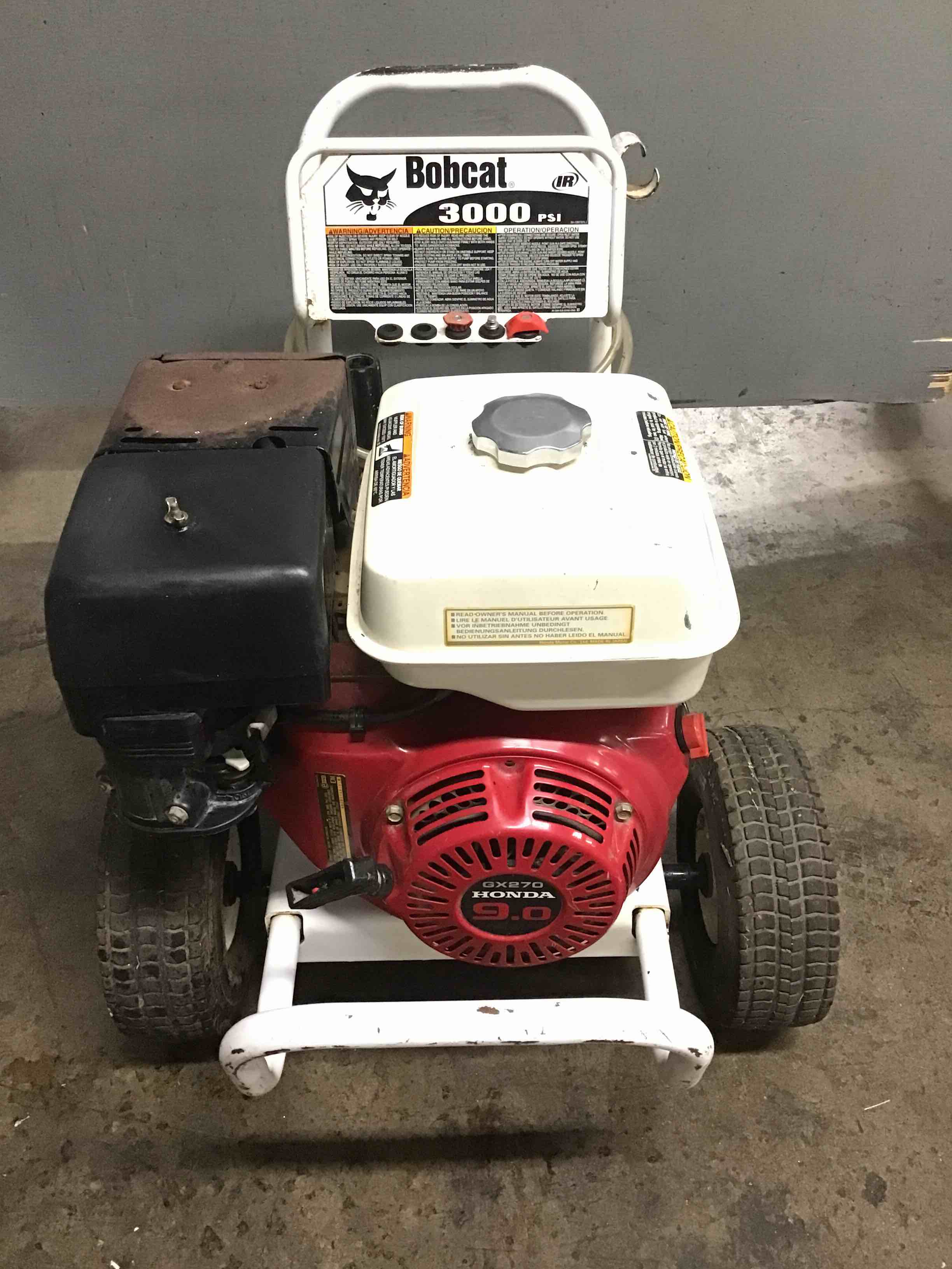 Bobcat Direct Drive 3000 PSI Pressure Washer With Gas Powered 9 Horsepower Honda Engine 