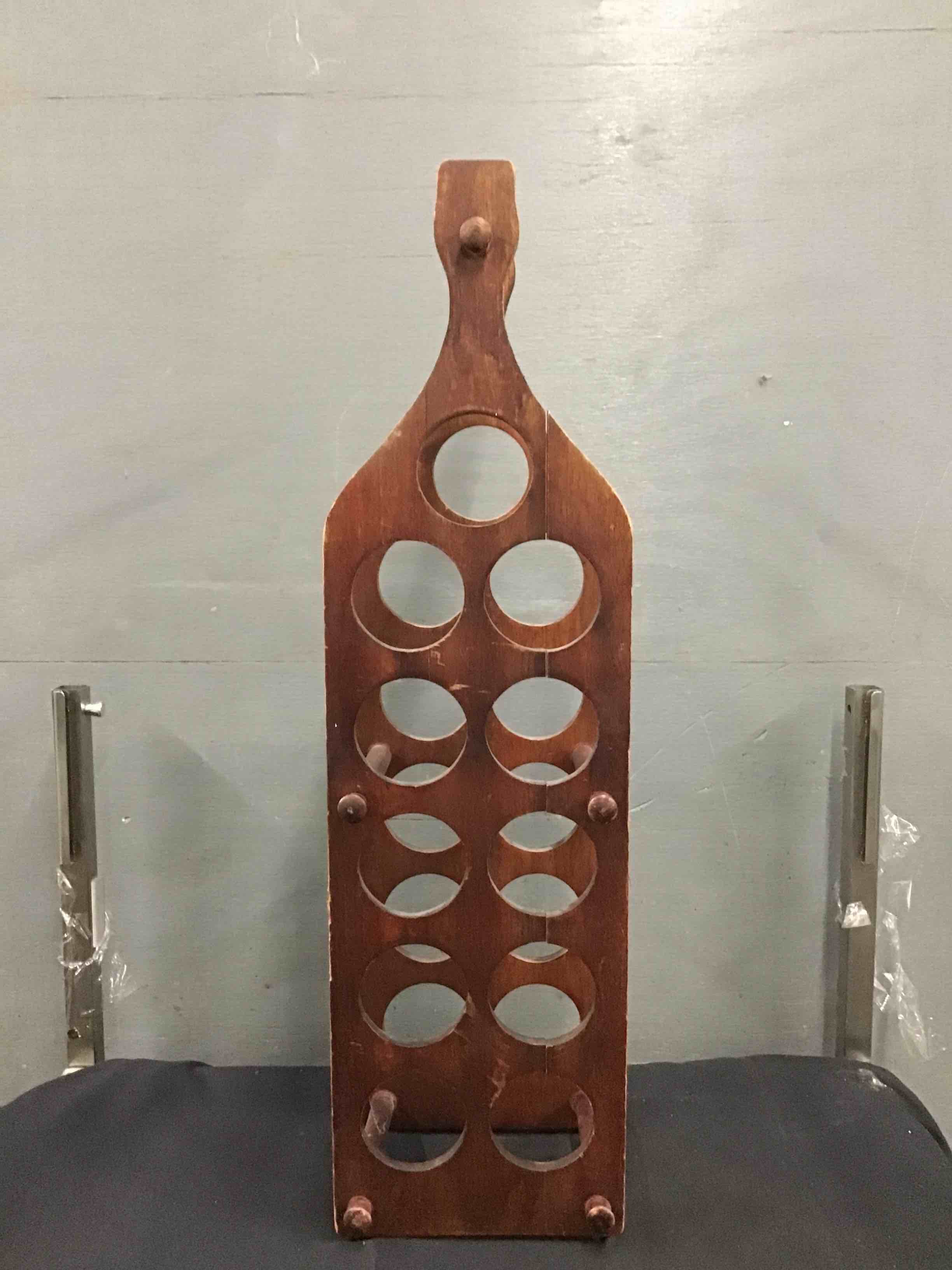 11 Bottle Wood Wine Rack