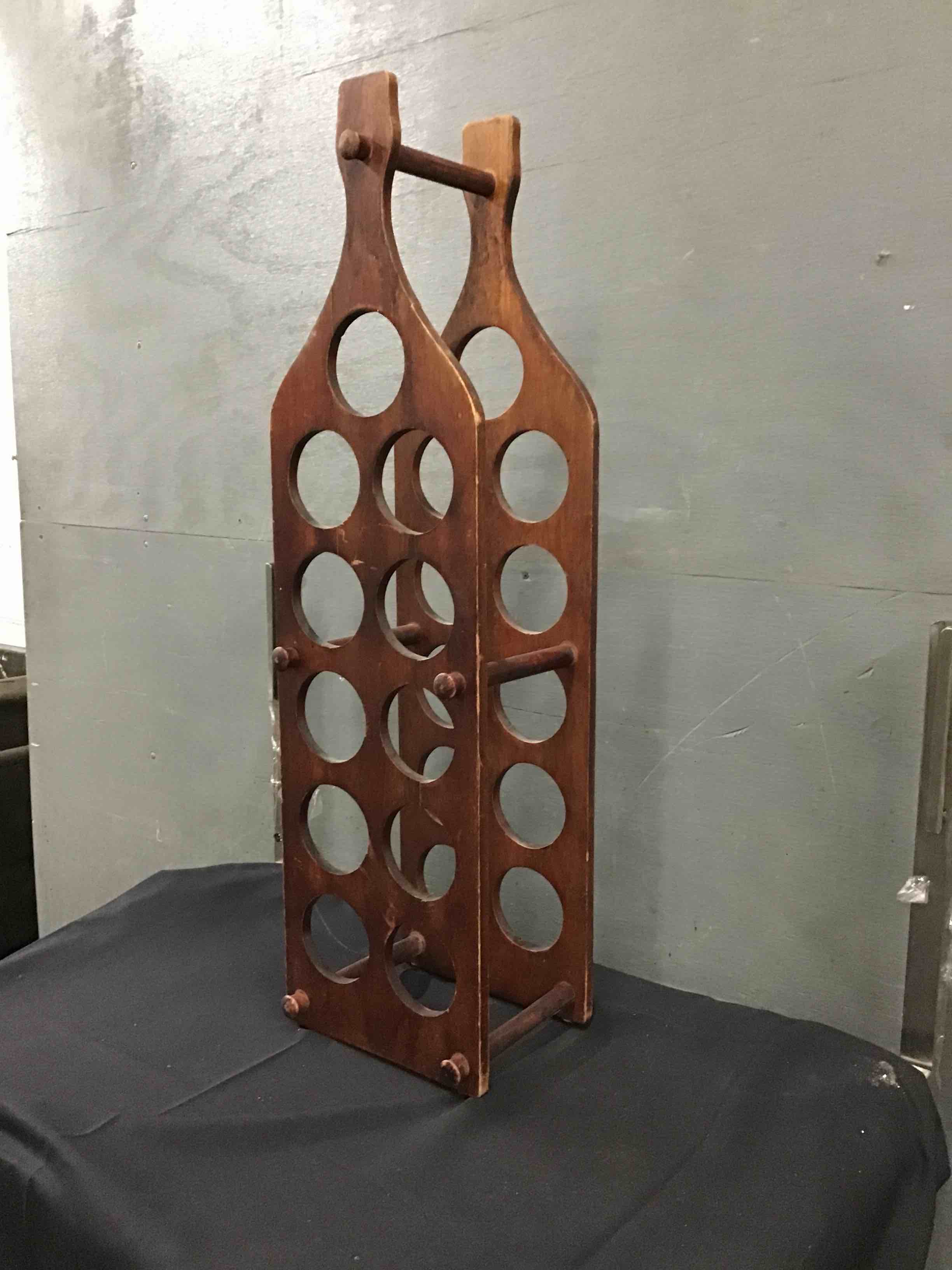 11 Bottle Wood Wine Rack