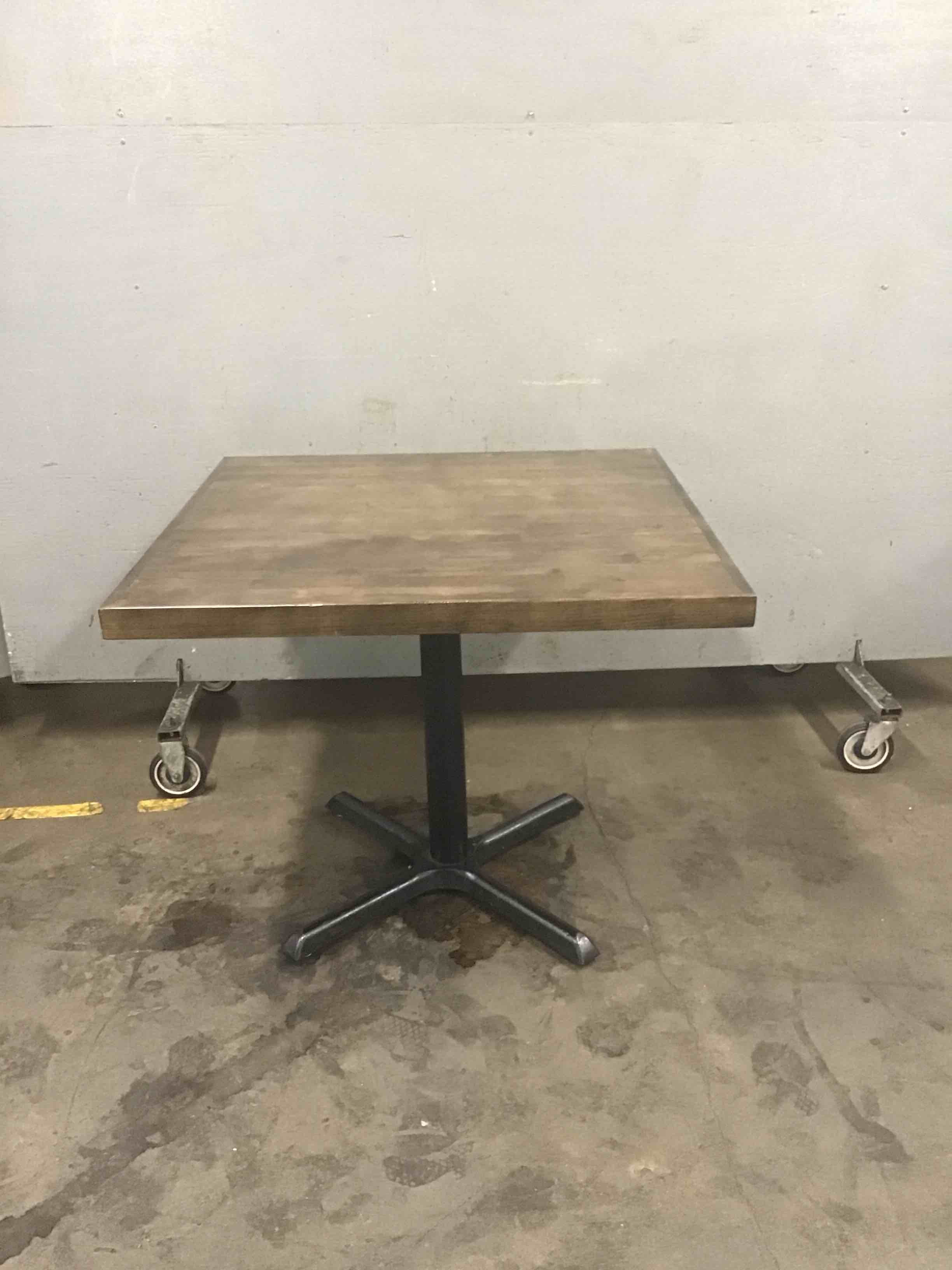 36 Inch Solid Wood Standard Height Table  